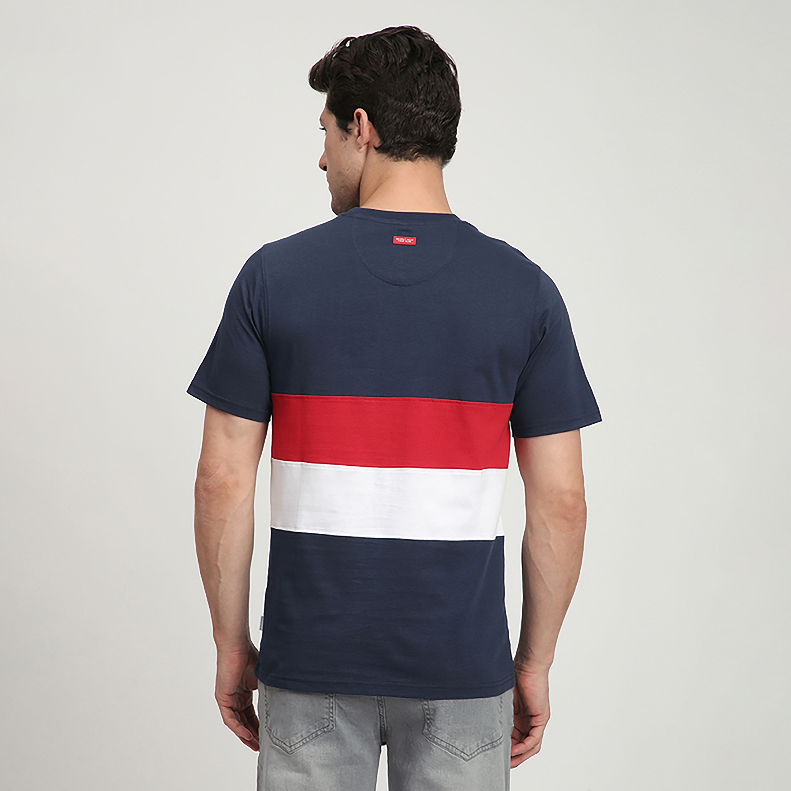 تي شيرت رجالي مخطط بأكمام قصيرة ورقبة دائرية من بيفرلي هيلز بولو كلوب-men-clothing-tshirtsandpolos-tshirts-image-8
