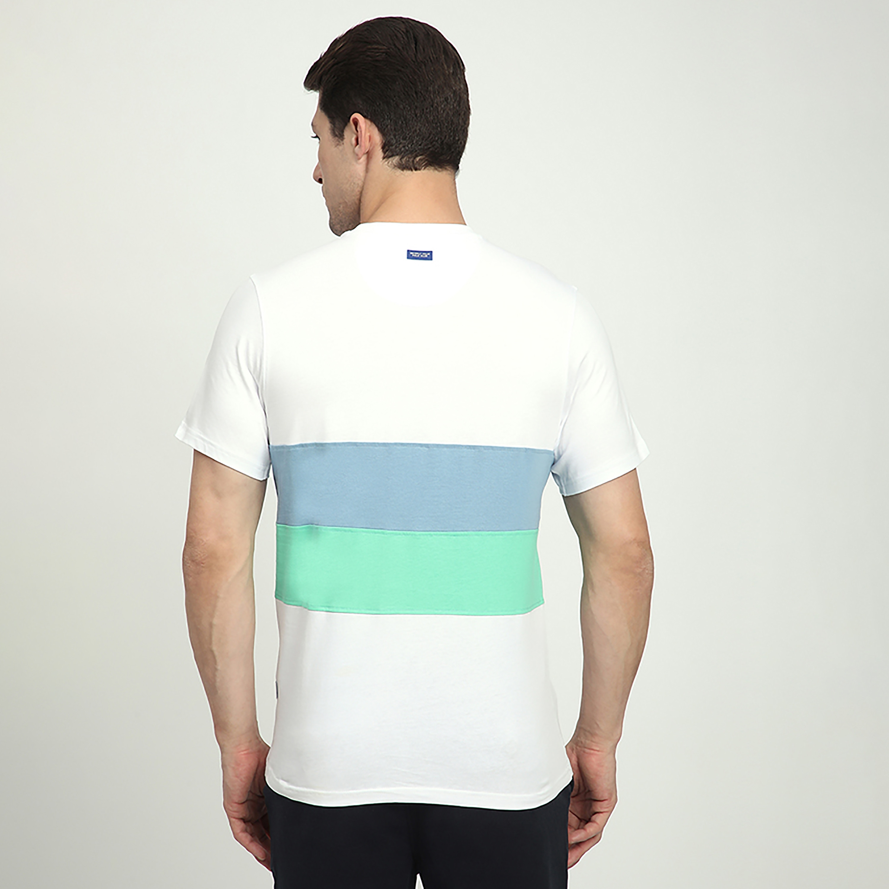 تي شيرت رجالي مخطط بأكمام قصيرة ورقبة دائرية من بيفرلي هيلز بولو كلوب-men-clothing-tshirtsandpolos-tshirts-image-4