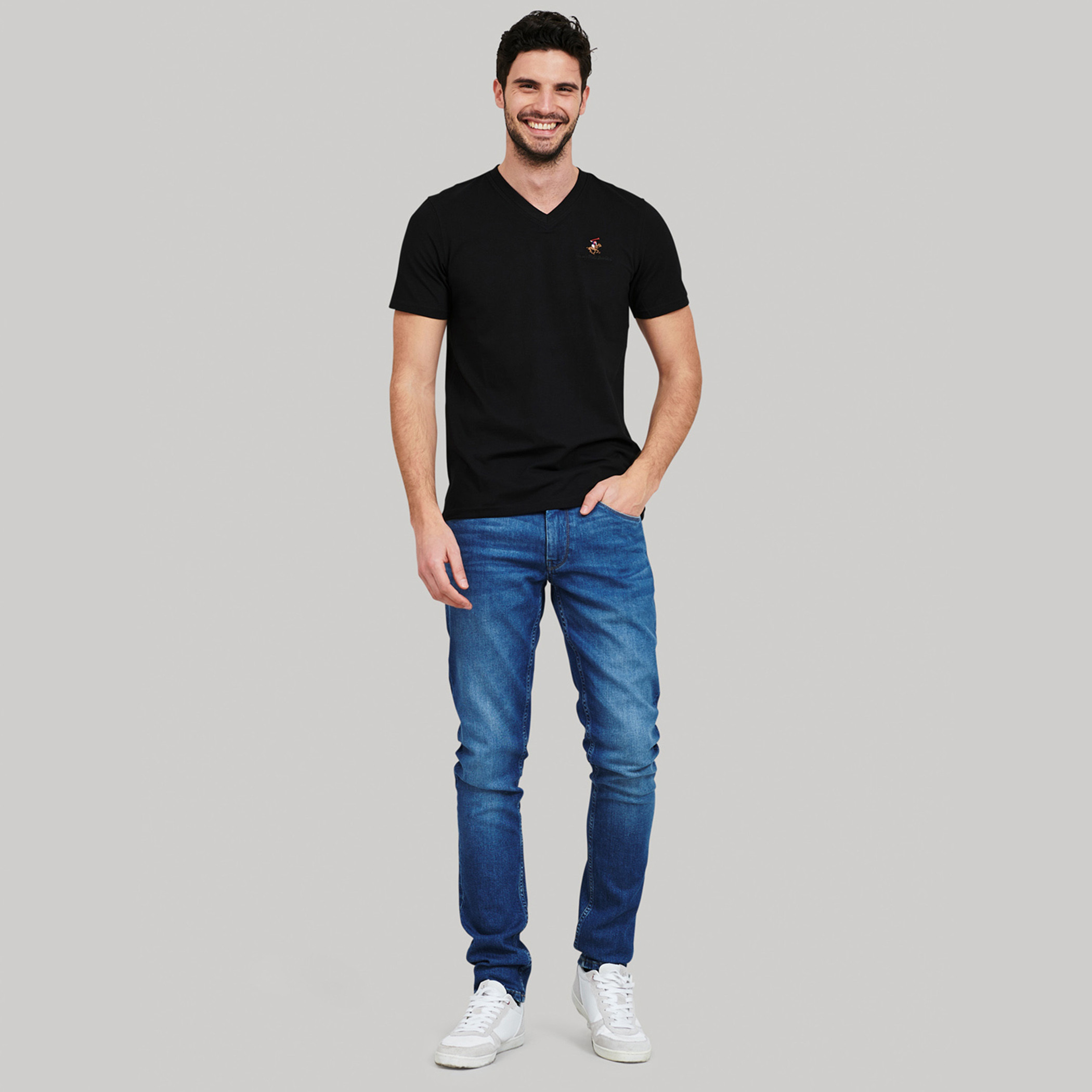 Beverly Hills Polo Club Men's Plain V-Neck Short Sleeve T-Shirt-men-clothing-tshirtsandpolos-tshirts-image-5