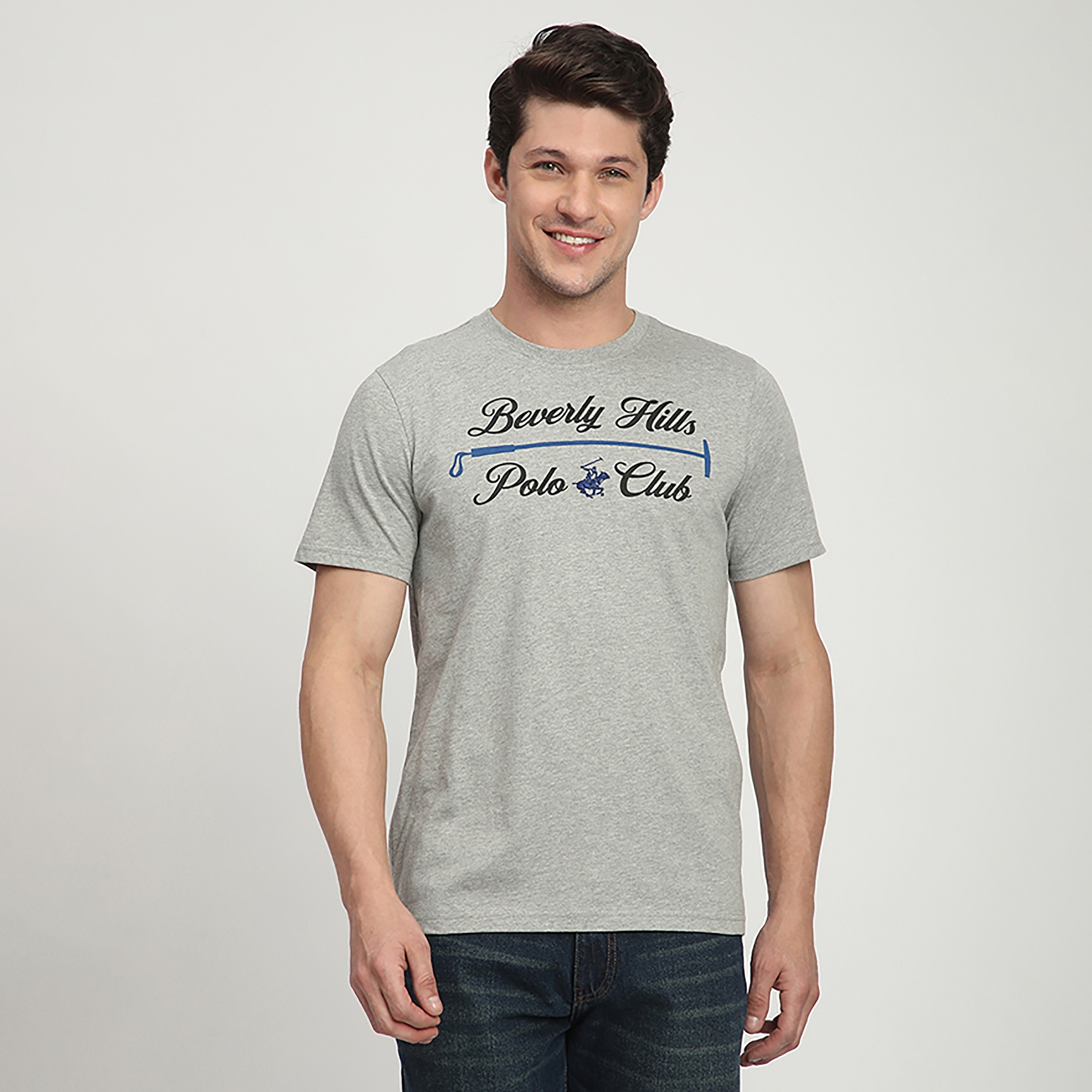 تي شيرت رجالي بأكمام قصيرة ورقبة دائرية وطبعة شعار من بيفرلي هيلز بولو كلوب-men-clothing-tshirtsandpolos-tshirts-image-1