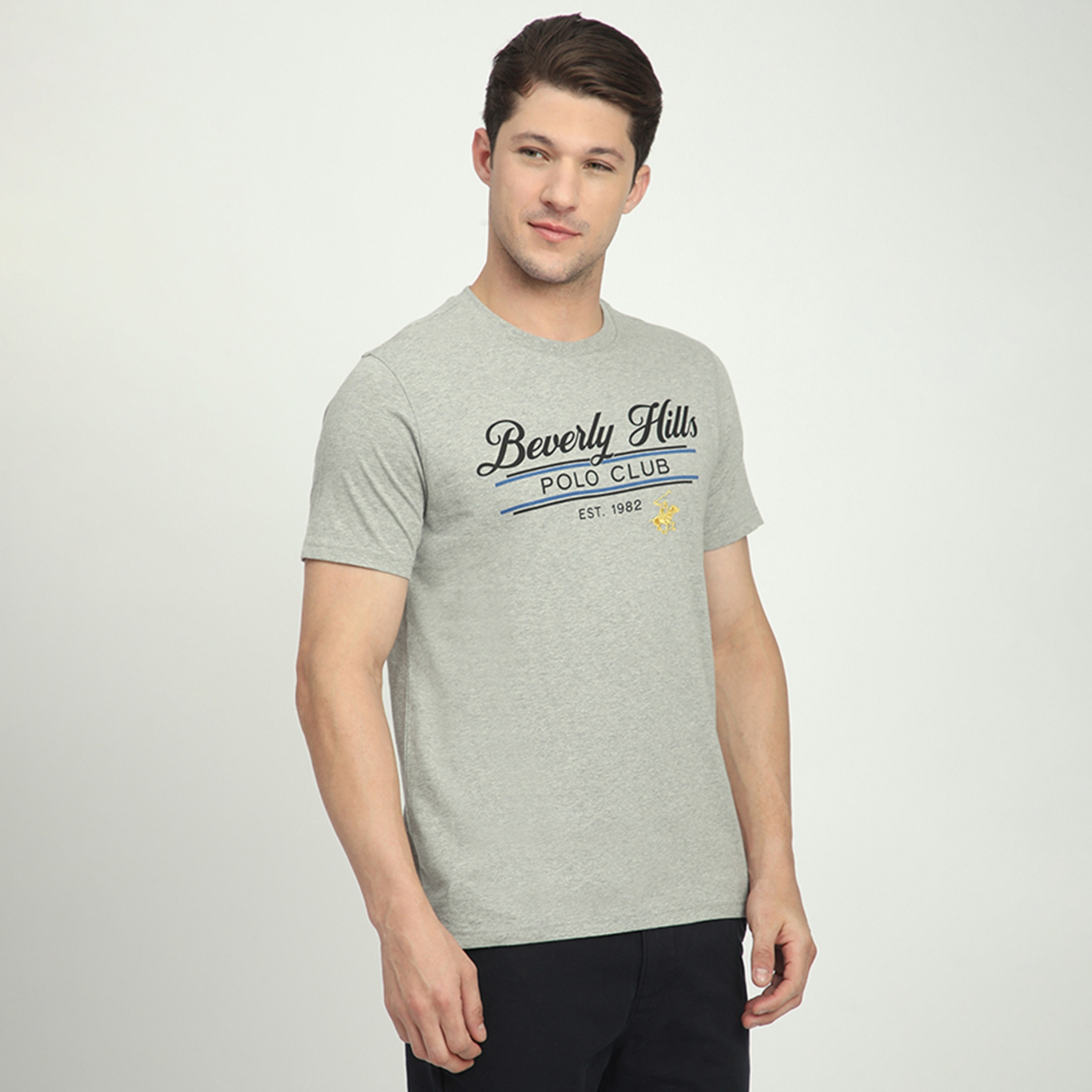 تي شيرت بيفرلي هيلز بولو كلوب مطبوع عليه شعار وياقة دائرية وأكمام قصيرة للرجال-men-clothing-tshirtsandpolos-tshirts-image-7
