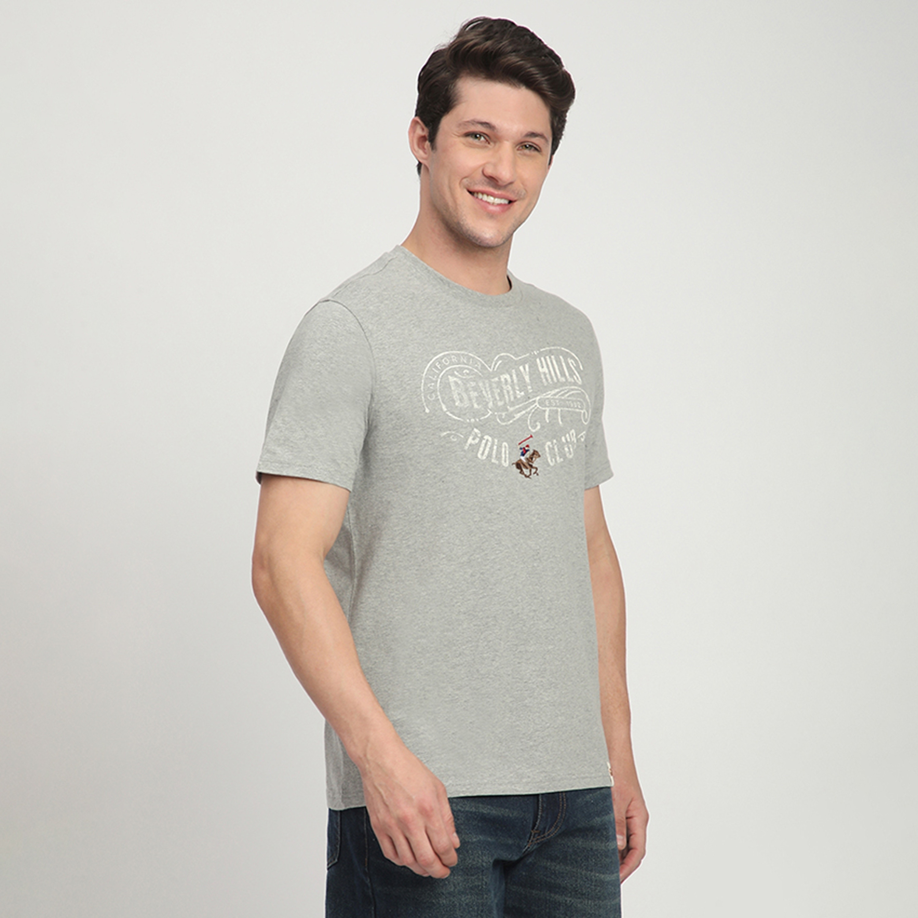 تي شيرت بيفرلي هيلز بولو كلوب مطبوع عليه شعار وياقة دائرية وأكمام قصيرة للرجال-men-clothing-tshirtsandpolos-tshirts-image-3