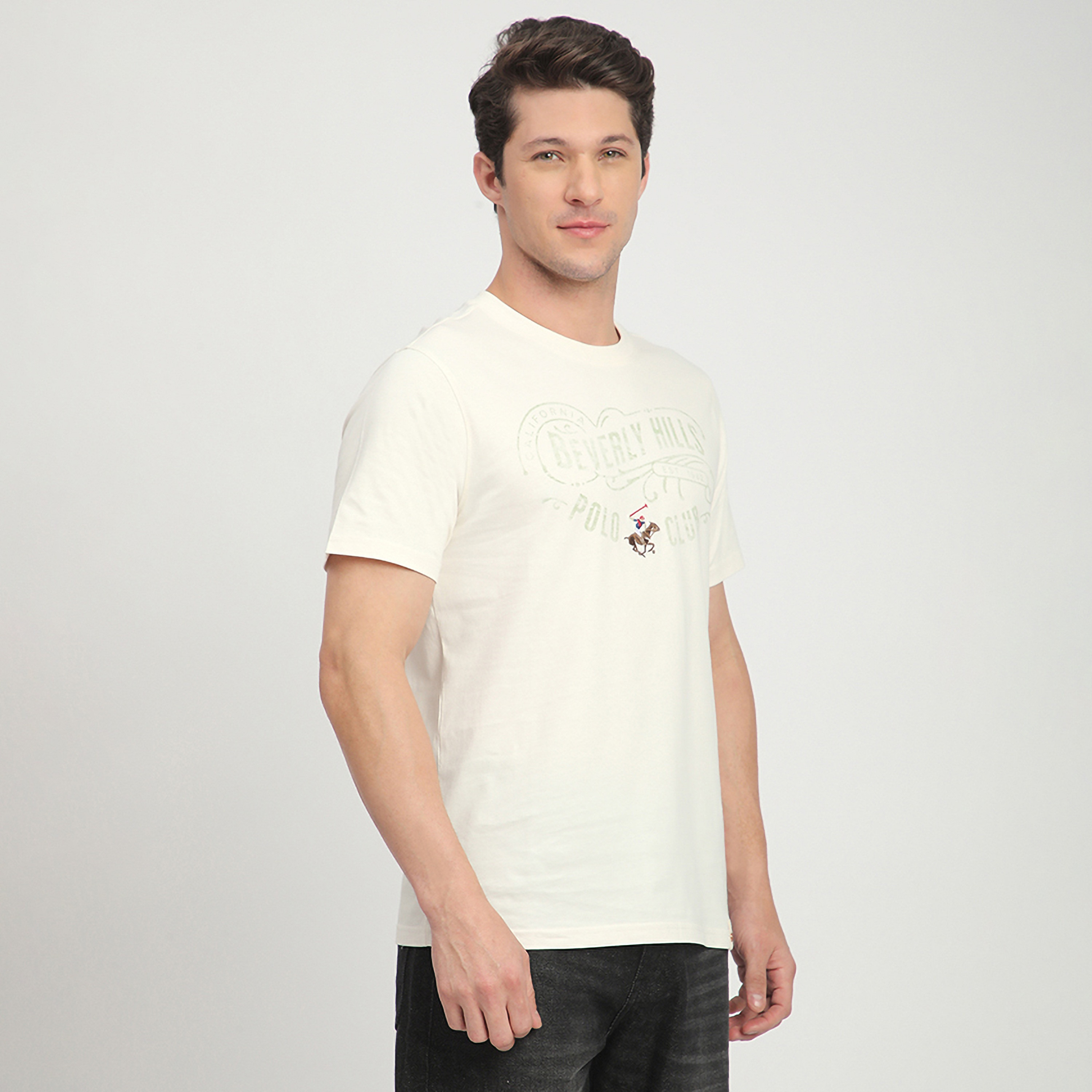 تي شيرت بيفرلي هيلز بولو كلوب مطبوع عليه شعار وياقة دائرية وأكمام قصيرة للرجال-men-clothing-tshirtsandpolos-tshirts-image-7