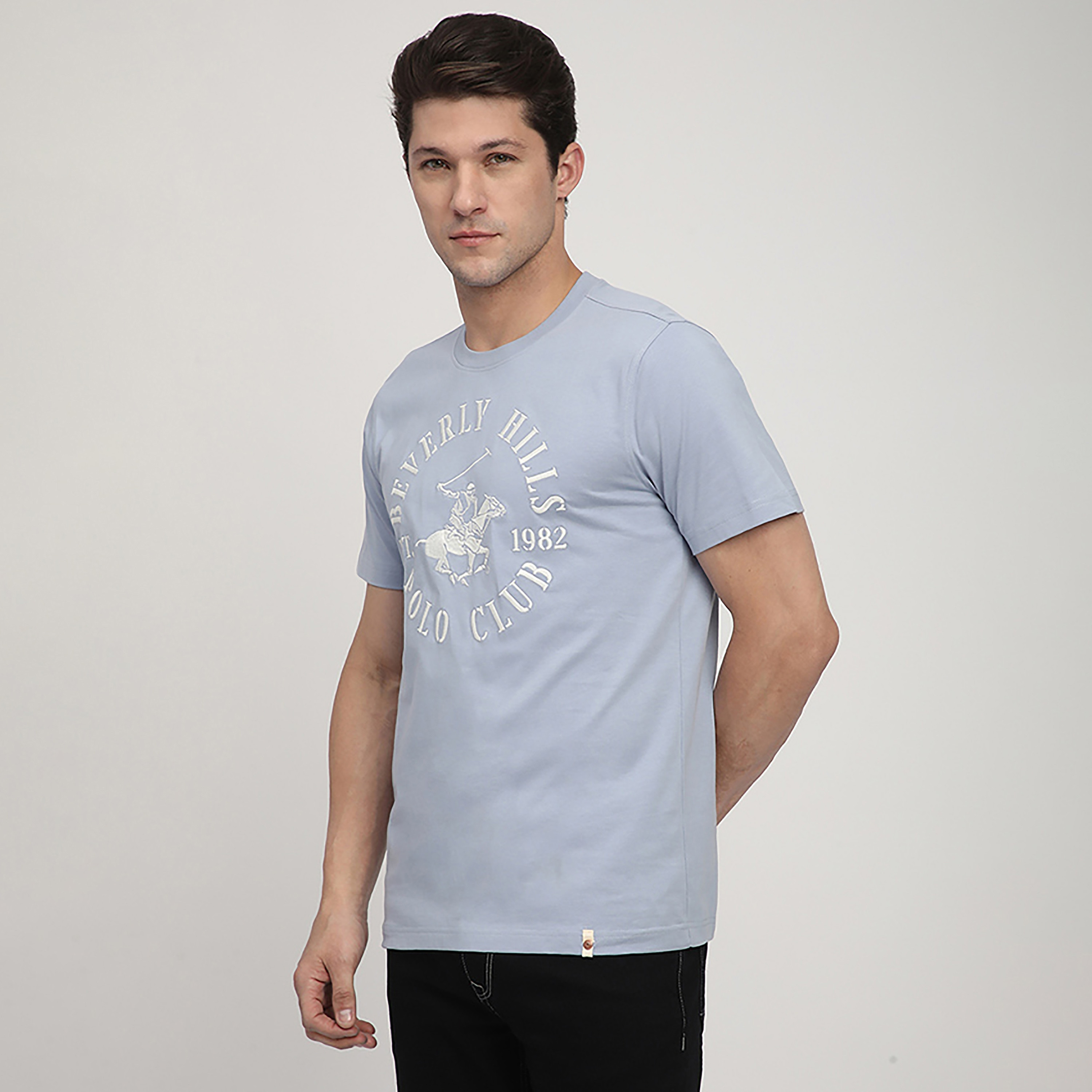 تي شيرت رجالي بأكمام قصيرة ورقبة دائرية وطبعة شعار من بيفرلي هيلز بولو كلوب-men-clothing-tshirtsandpolos-tshirts-image-2