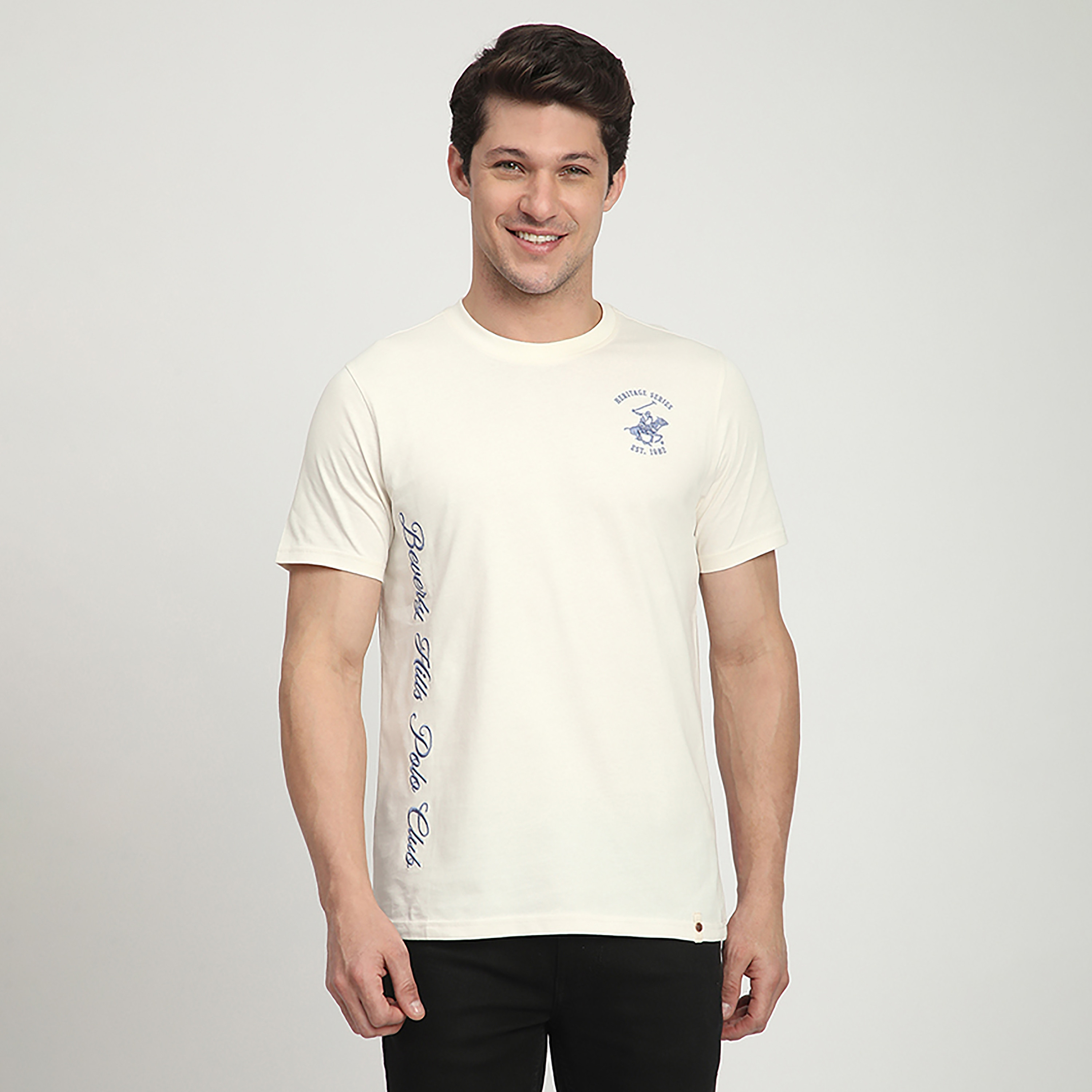 تي شيرت رجالي بأكمام قصيرة ورقبة دائرية مطرزة بنص من بيفرلي هيلز بولو كلوب-men-clothing-tshirtsandpolos-tshirts-image-9