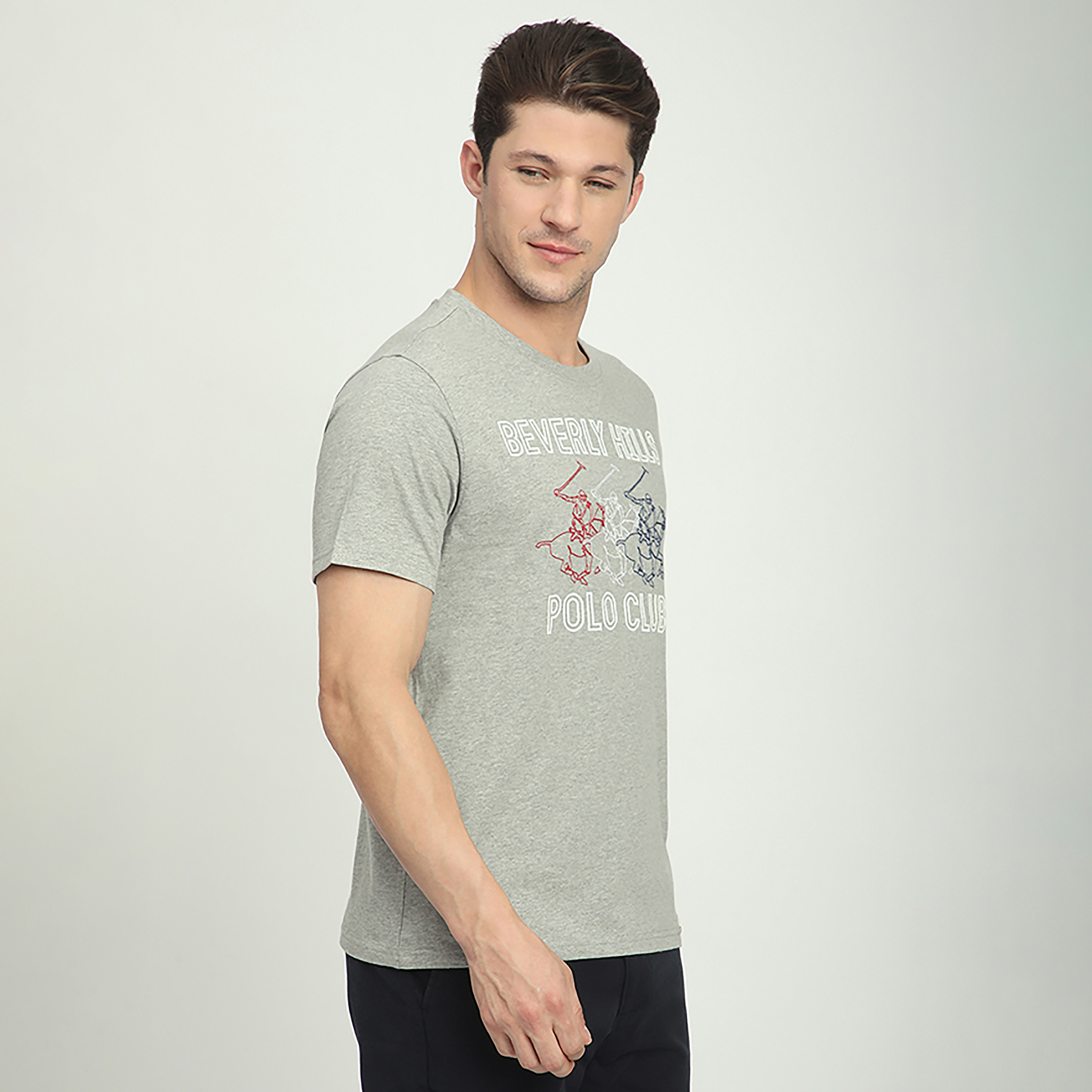Beverly Hills Polo Club Logo Print Crew Neck Short Sleeves Men's T-Shirt-men-clothing-tshirtsandpolos-tshirts-image-3