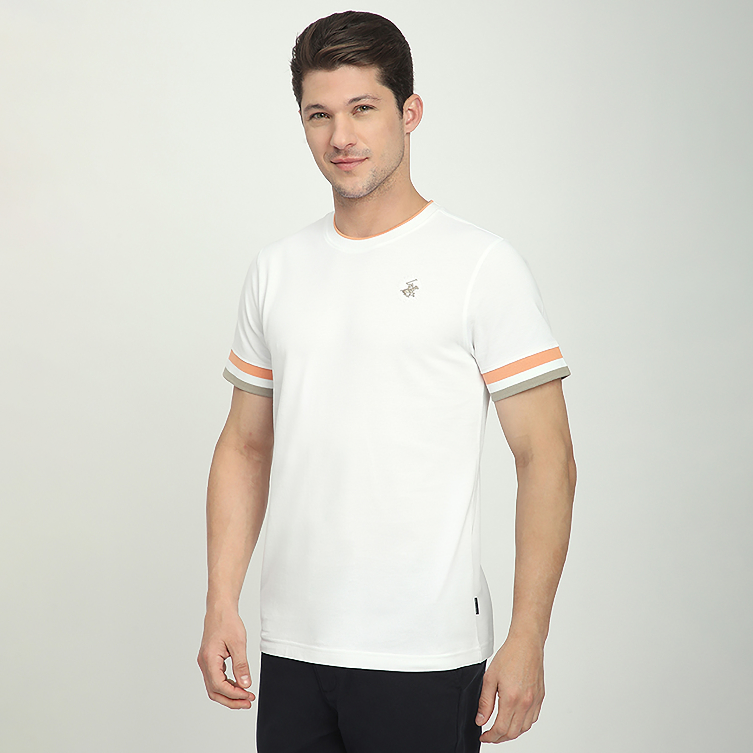 تي شيرت رجالي سادة برقبة دائرية وأكمام قصيرة من بيفرلي هيلز بولو كلوب-men-clothing-tshirtsandpolos-tshirts-image-2