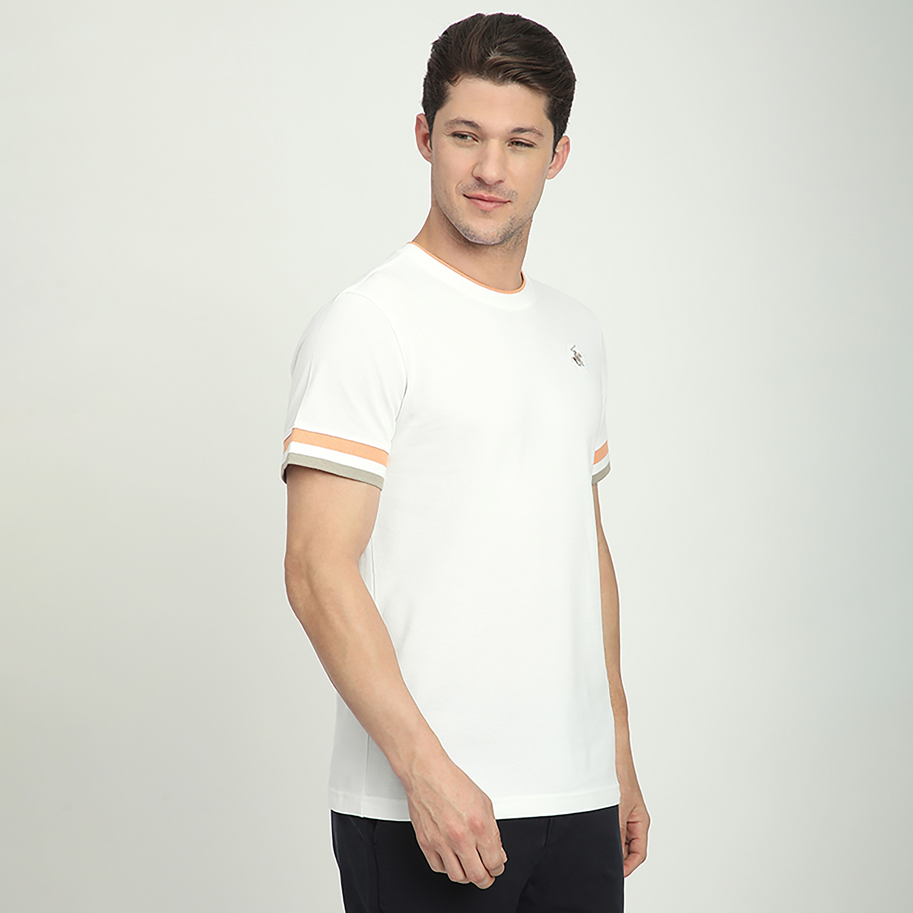 تي شيرت رجالي سادة برقبة دائرية وأكمام قصيرة من بيفرلي هيلز بولو كلوب-men-clothing-tshirtsandpolos-tshirts-image-3