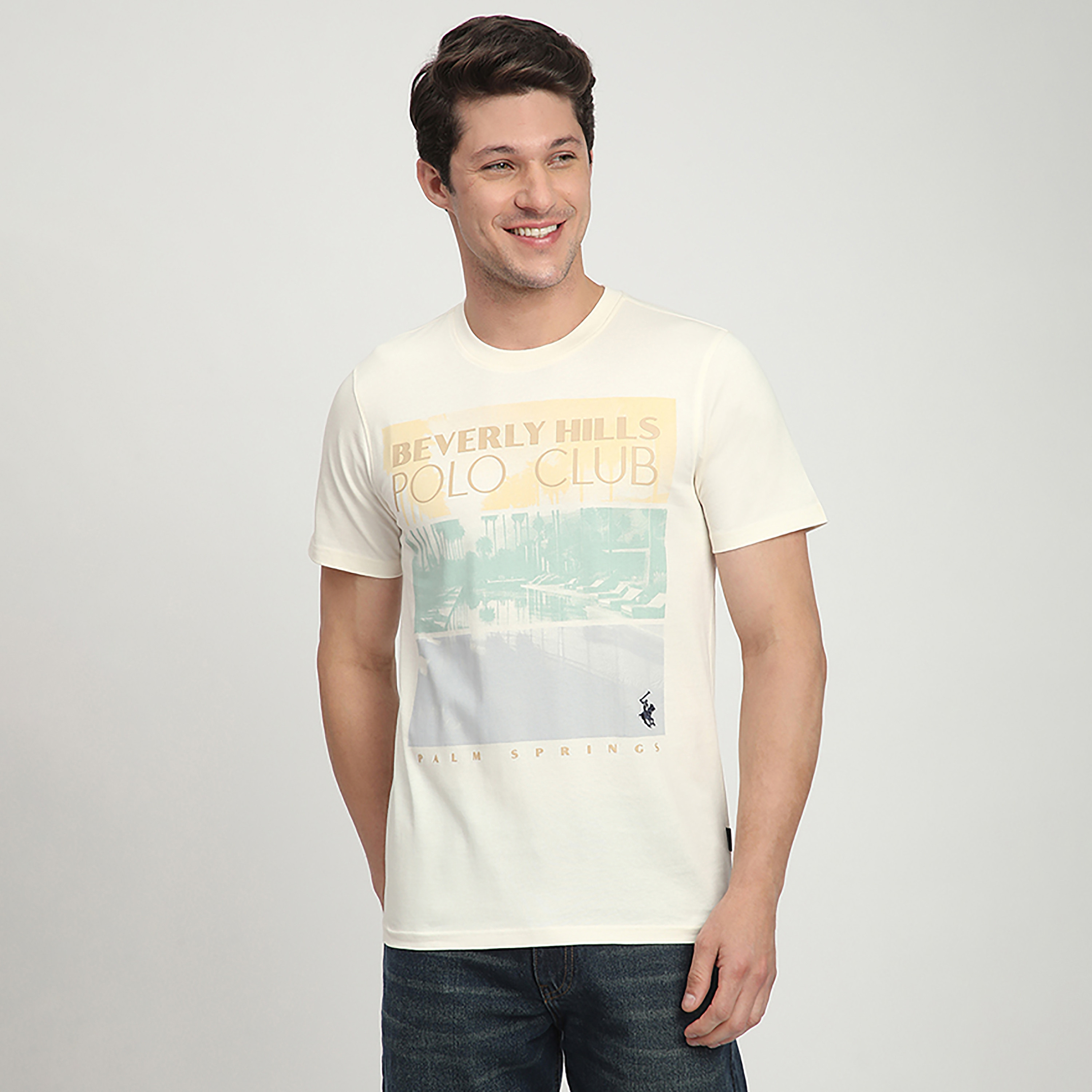 تي شيرت رجالي بأكمام قصيرة ورقبة دائرية وطبعة رسومات من بيفرلي هيلز بولو كلوب-men-clothing-tshirtsandpolos-tshirts-image-1