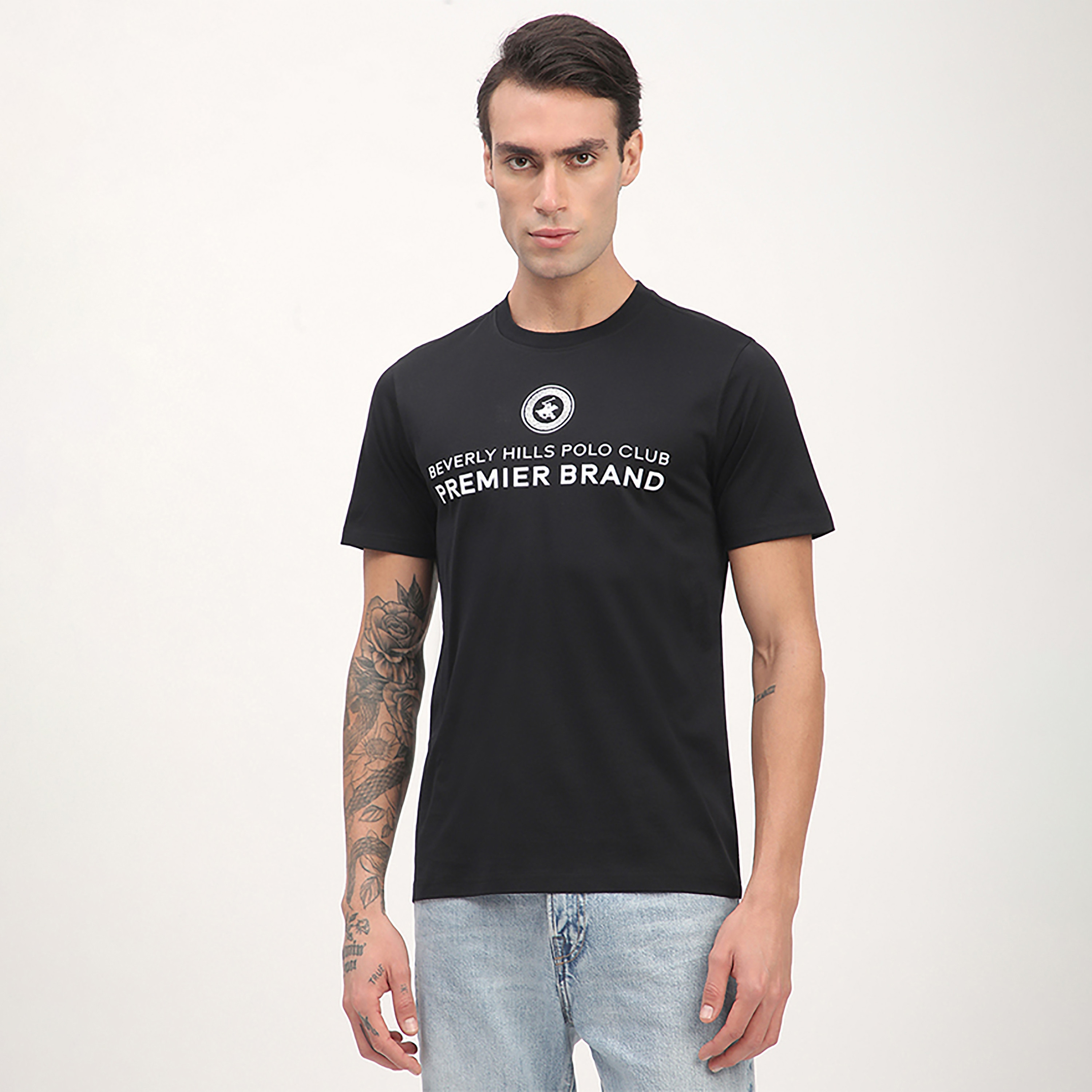 تي شيرت بأكمام قصيرة ورقبة دائرية بطبعة للرجال من بيفرلي هيلز بولو كلوب-men-clothing-tshirtsandpolos-tshirts-image-1