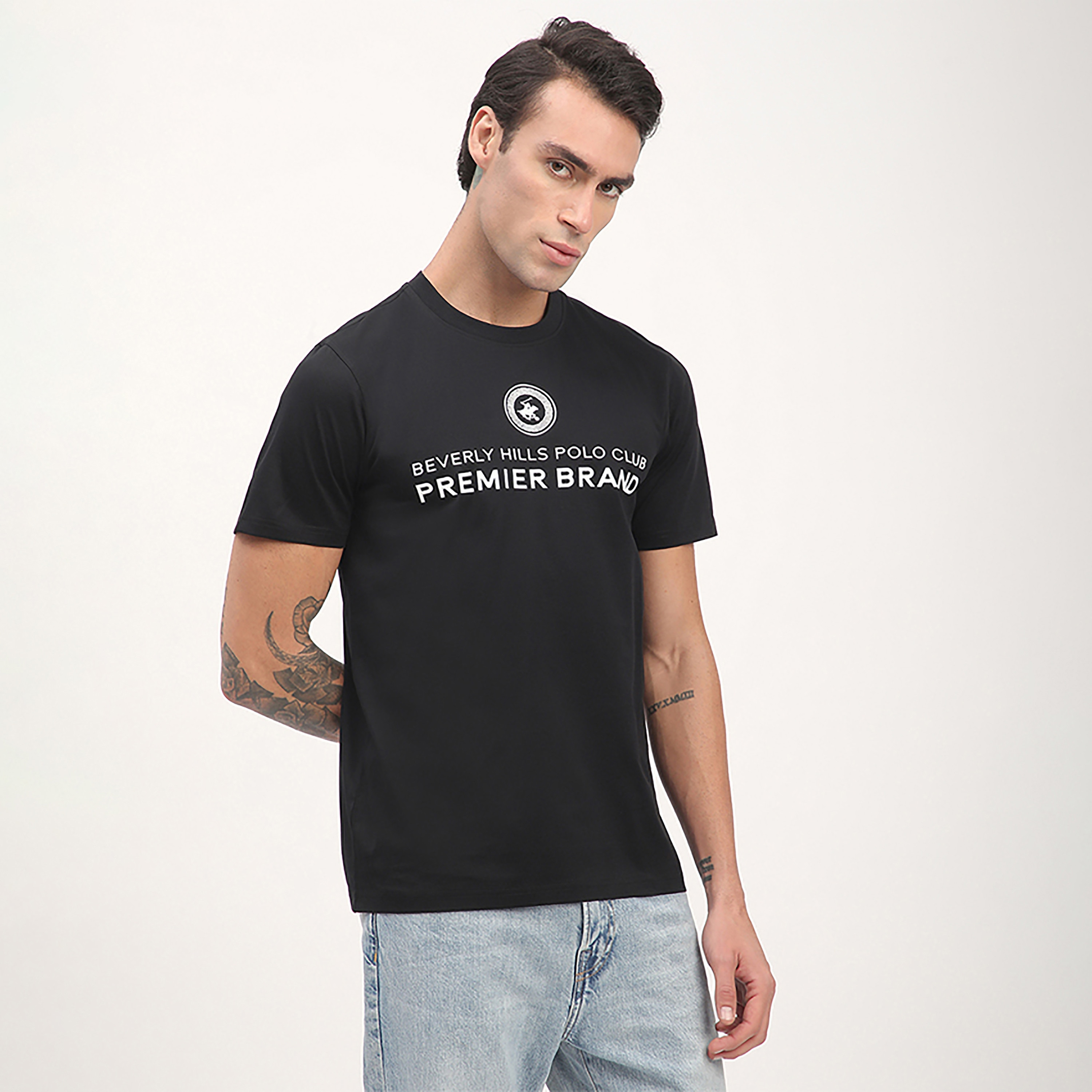 Beverly Hills Polo Club Printed Crew Neck Short Sleeves T-Shirt-men-clothing-tshirtsandpolos-tshirts-image-2