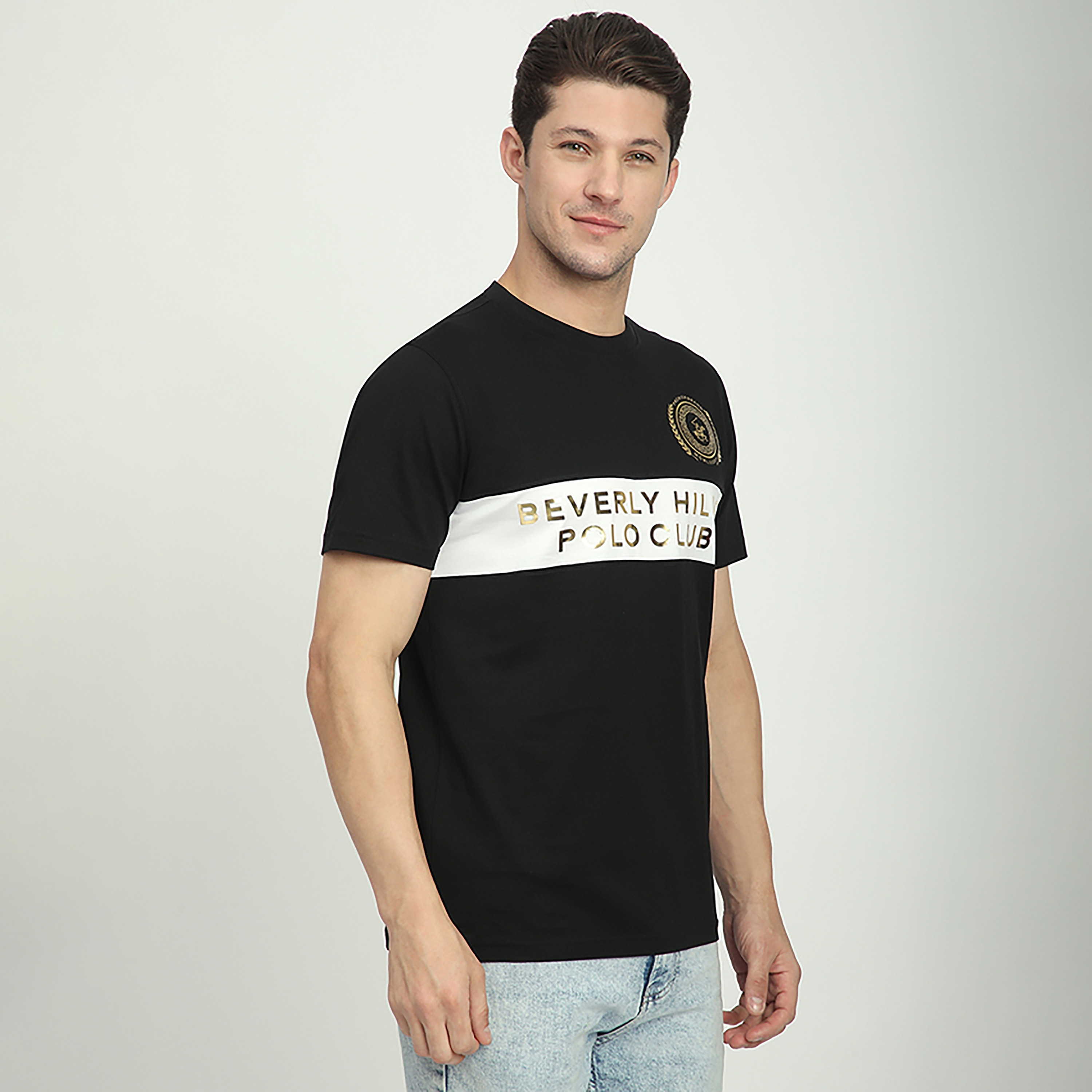 تي شيرت رجالي بأكمام قصيرة ورقبة دائرية وطبعة شعار من بيفرلي هيلز بولو كلوب-men-clothing-tshirtsandpolos-tshirts-image-3
