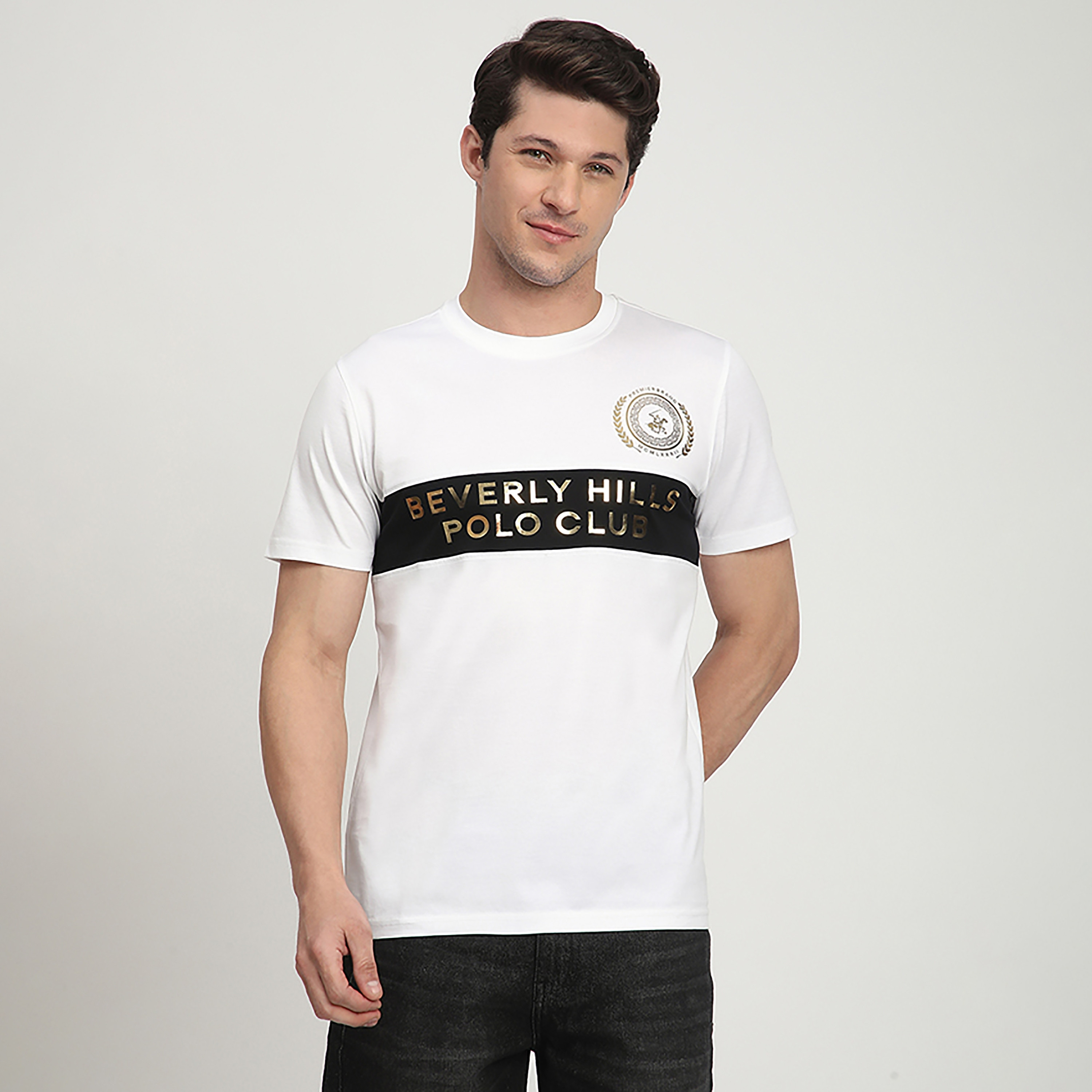 تي شيرت رجالي بأكمام قصيرة ورقبة دائرية وطبعة شعار من بيفرلي هيلز بولو كلوب-men-clothing-tshirtsandpolos-tshirts-image-5