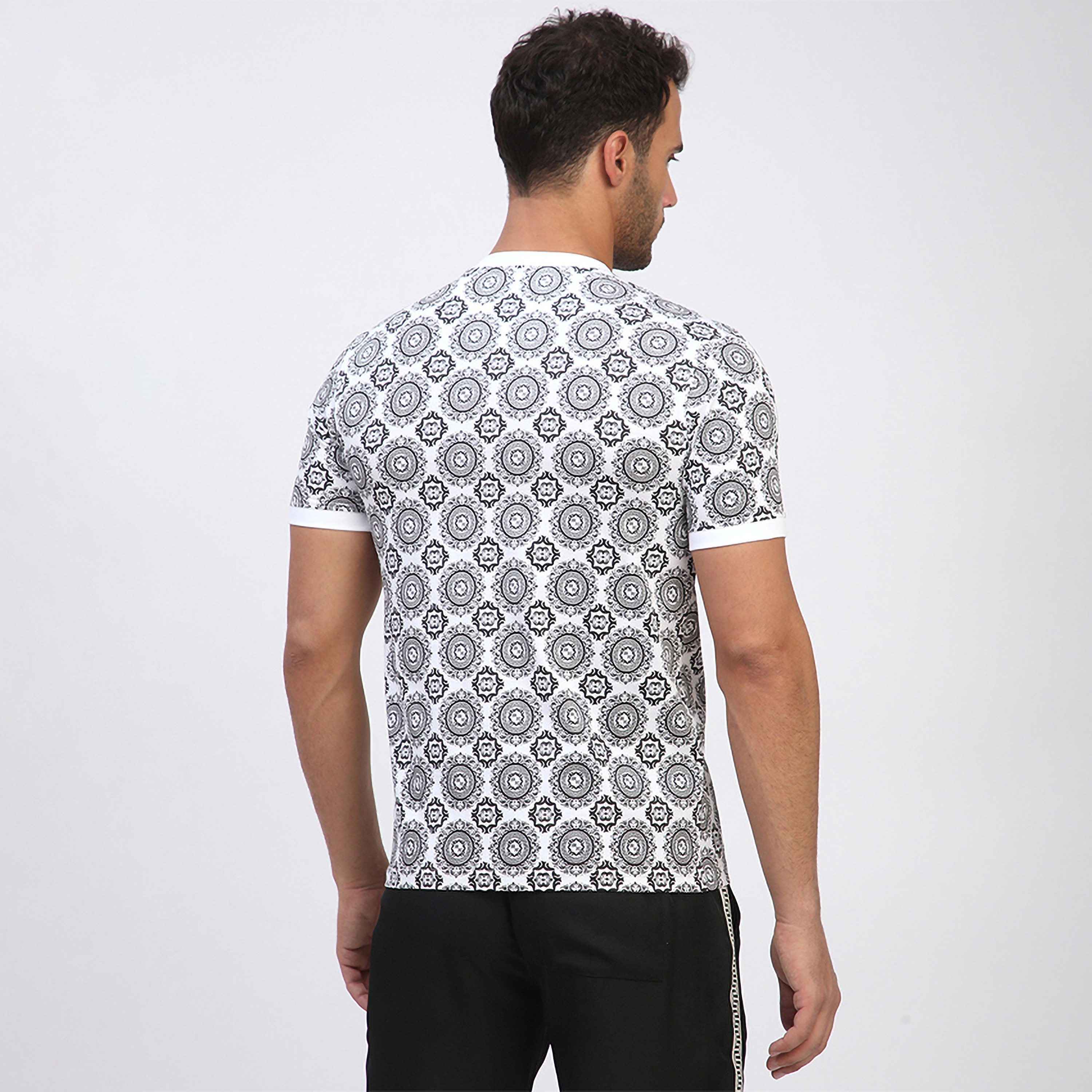 Beverly Hills Polo Club Geometric Print Crew Neck Short Sleeves Men's T-Shirt-men-clothing-tshirtsandpolos-tshirts-image-4