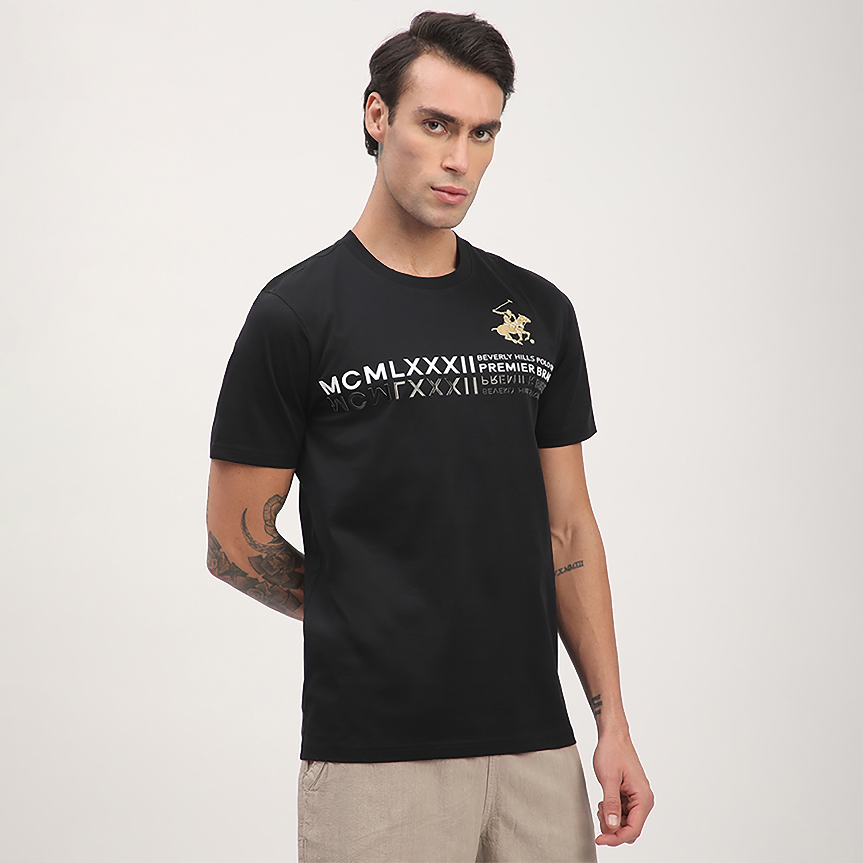 Beverly Hills Polo Club Printed Crew Neck Short Sleeves T-Shirt-men-clothing-tshirtsandpolos-tshirts-image-2