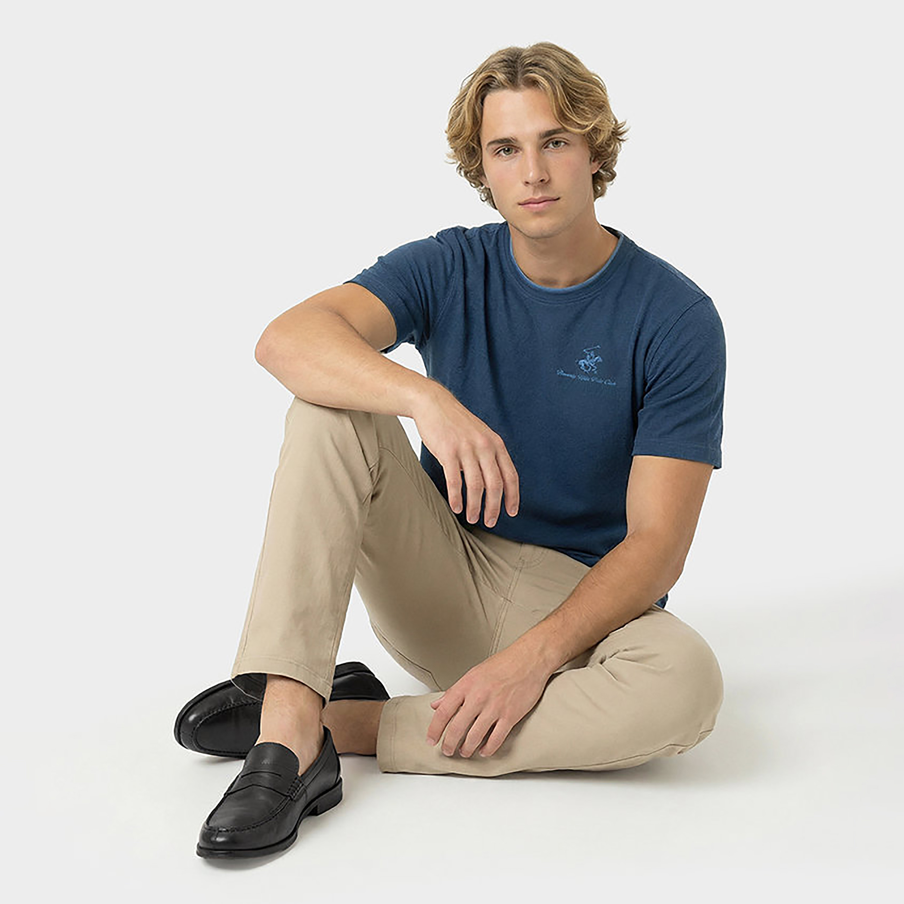 Beverly Hills Polo Club Plain Crew Neck Short Sleeves Men's T-Shirt-men-clothing-tshirtsandpolos-tshirts-image-2