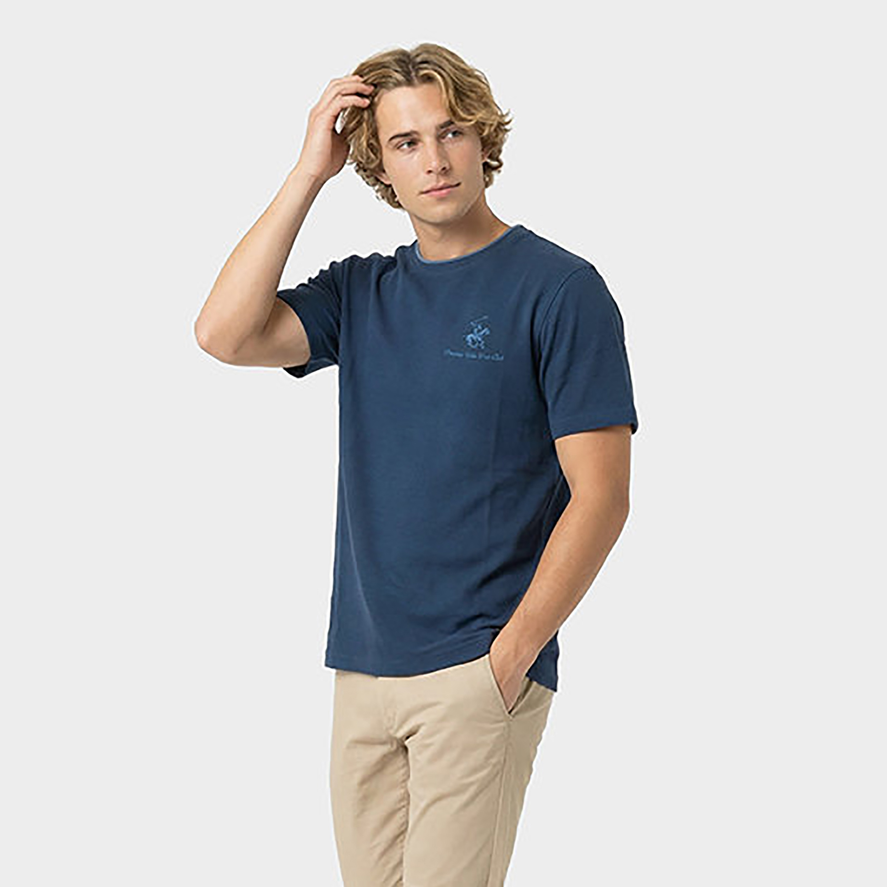 Beverly Hills Polo Club Plain Crew Neck Short Sleeves Men's T-Shirt-men-clothing-tshirtsandpolos-tshirts-image-3