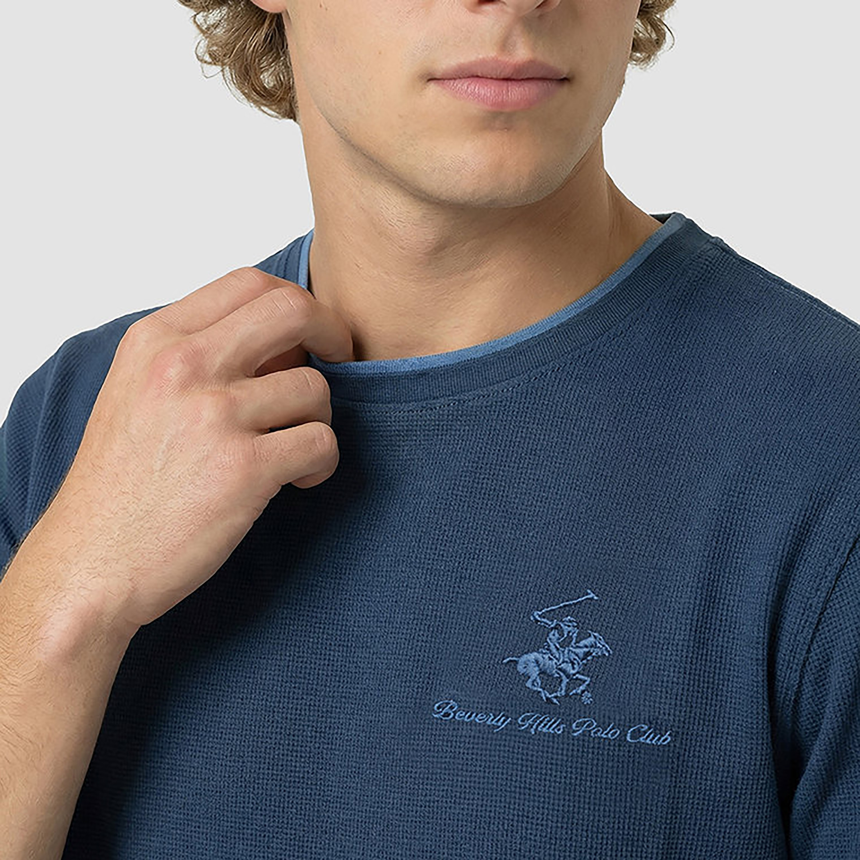 Beverly Hills Polo Club Plain Crew Neck Short Sleeves Men's T-Shirt-men-clothing-tshirtsandpolos-tshirts-image-4