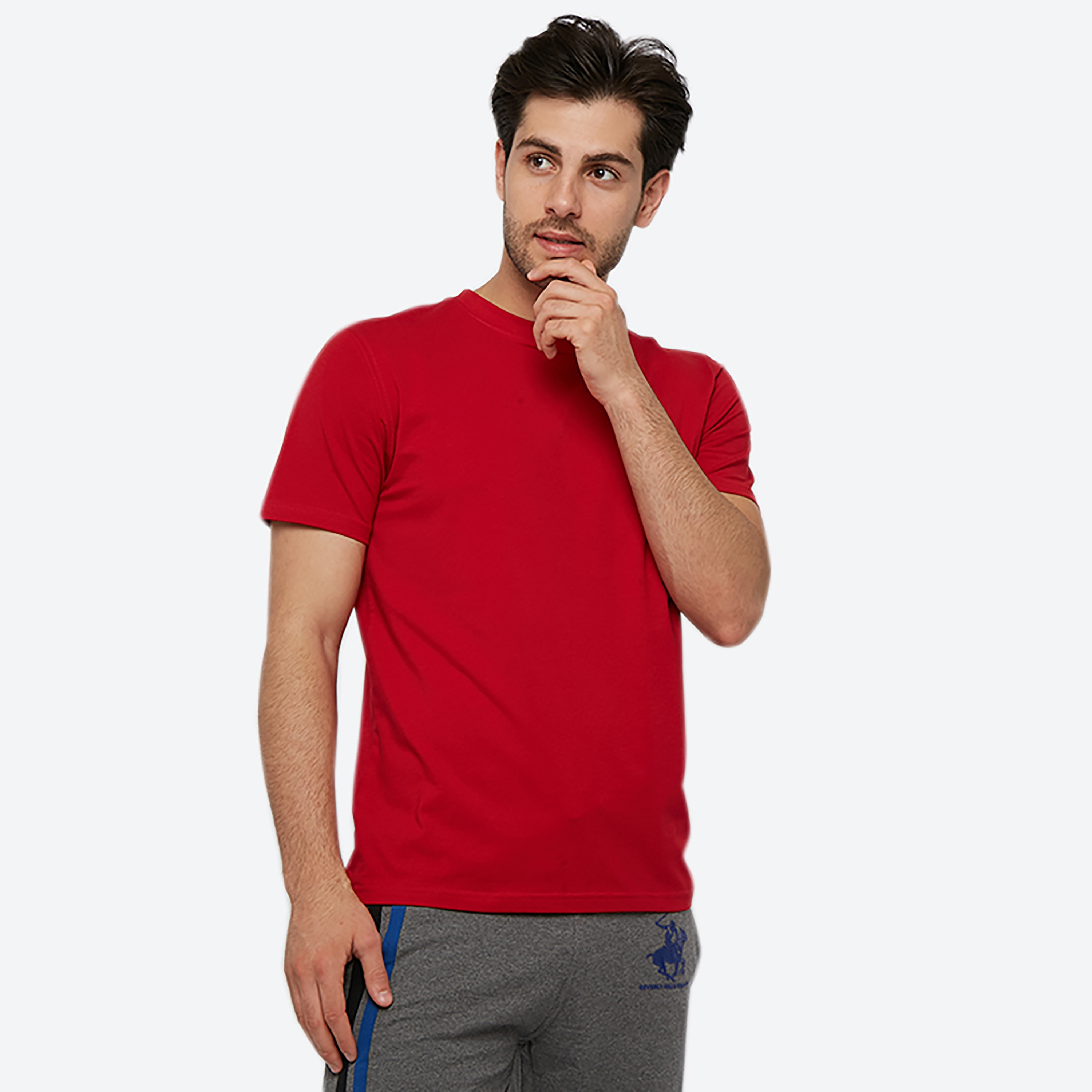 تي شيرت بيفرلي هيلز بولو كلوب بياقة مستديرة وأكمام قصيرة مع شعار مع ديتيليد-men-clothing-tshirtsandpolos-tshirts-image-6
