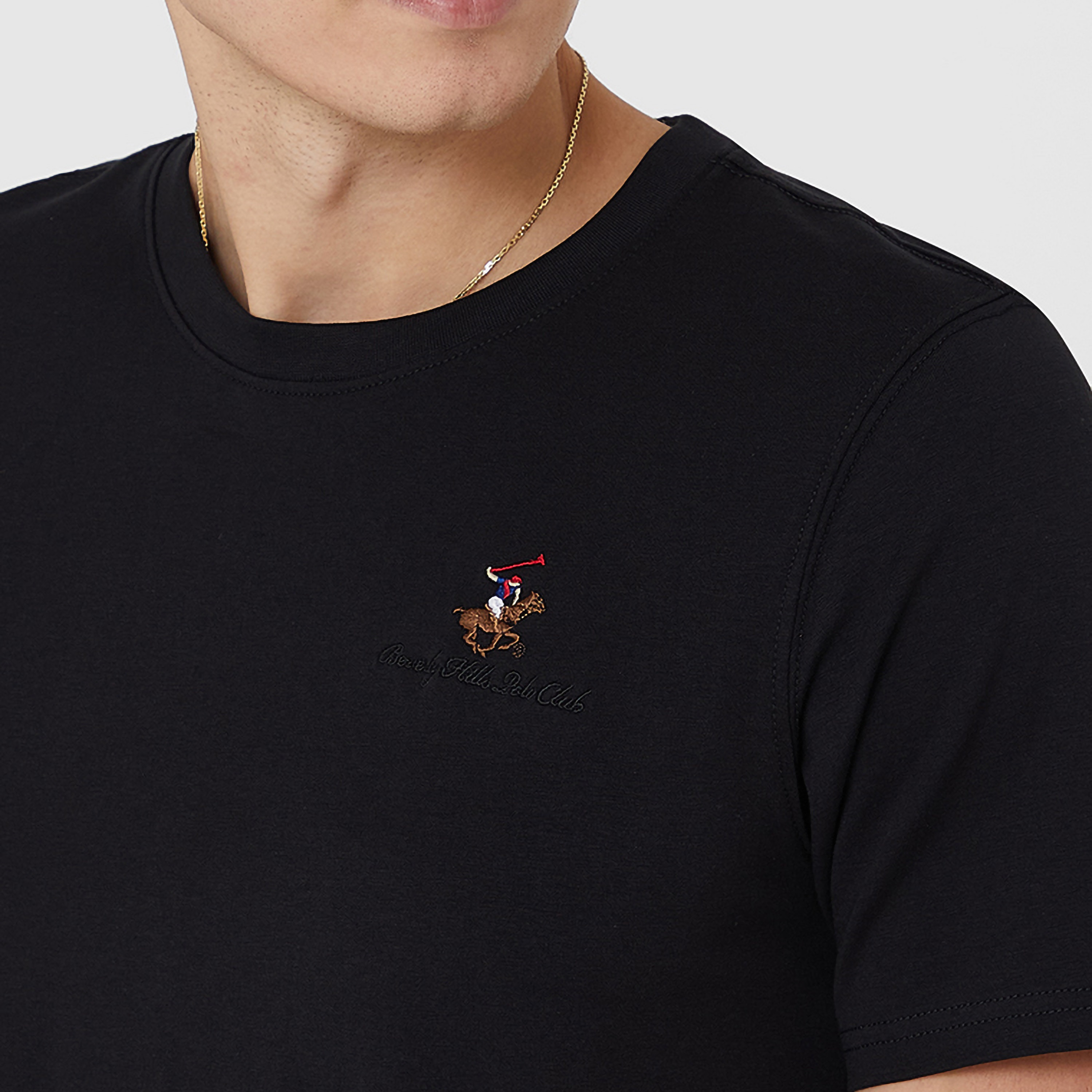 تي شيرت بيفرلي هيلز بولو كلوب بياقة مستديرة وأكمام قصيرة مع شعار مع ديتيليد-men-clothing-tshirtsandpolos-tshirts-image-3