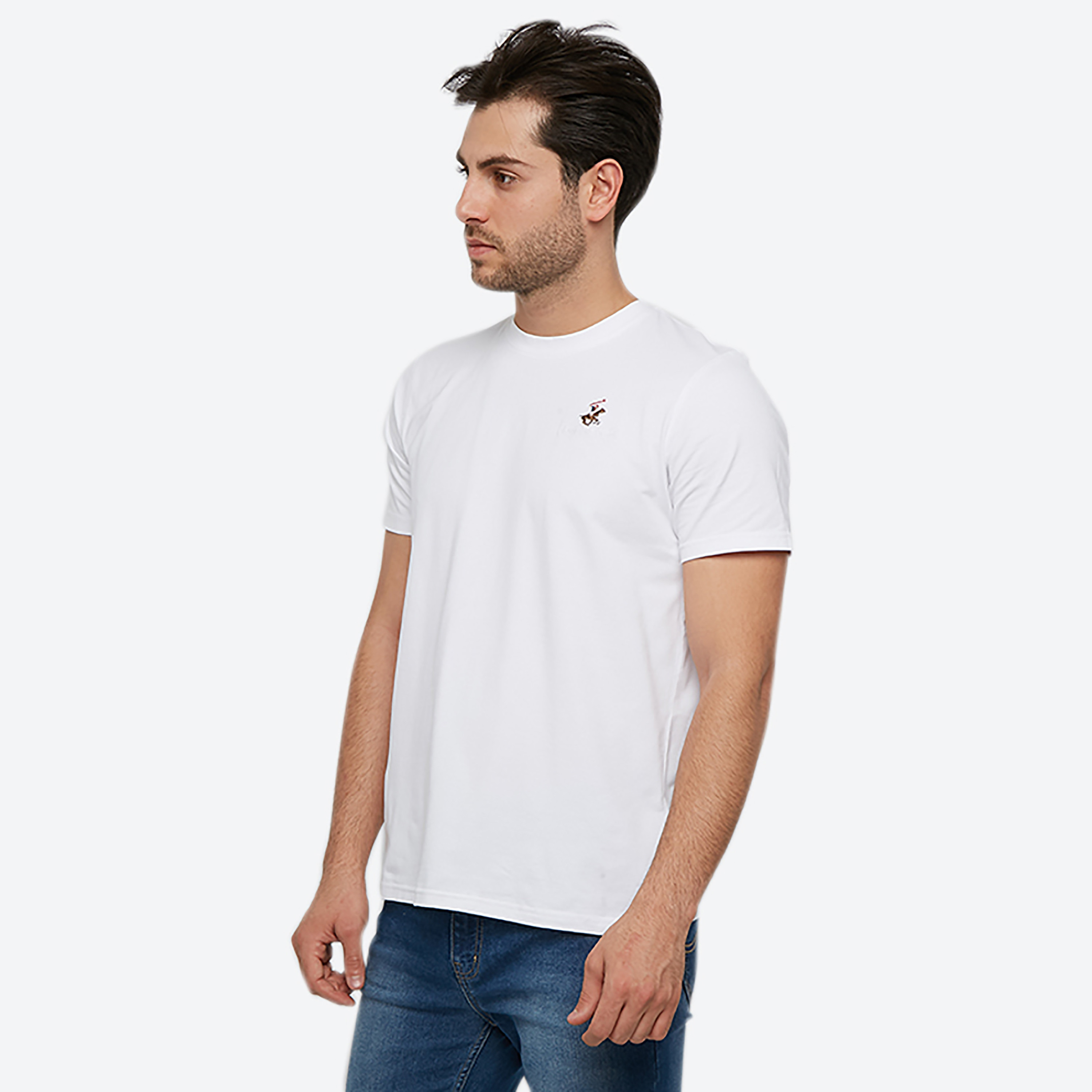 Beverly Hills Polo Club Logo Crew Neck Short Sleeves T-Shirt-men-clothing-tshirtsandpolos-tshirts-image-1