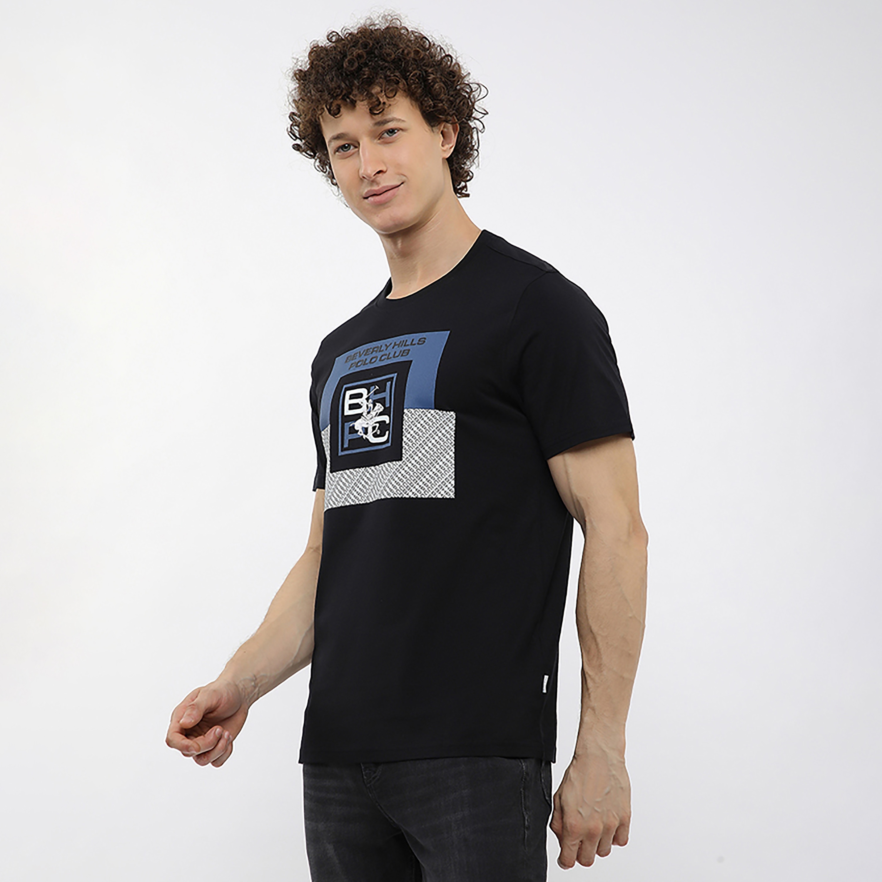 Beverly Hills Polo Club Graphic Print Crew Neck Short Sleeves Men's T-Shirt-men-clothing-tshirtsandpolos-tshirts-image-2