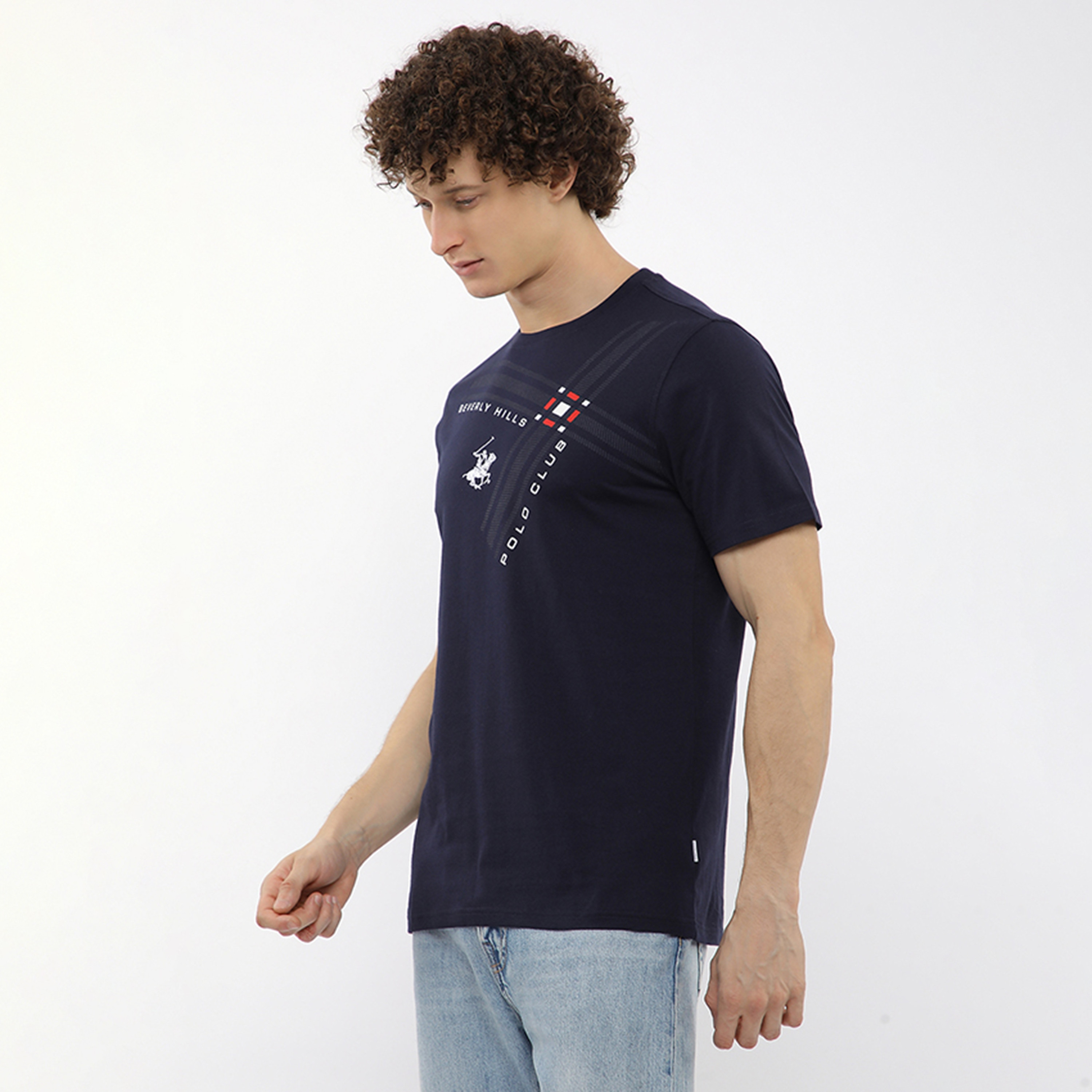 تي شيرت رجالي بأكمام قصيرة ورقبة دائرية وطبعة شعار من بيفرلي هيلز بولو كلوب-men-clothing-tshirtsandpolos-tshirts-image-1