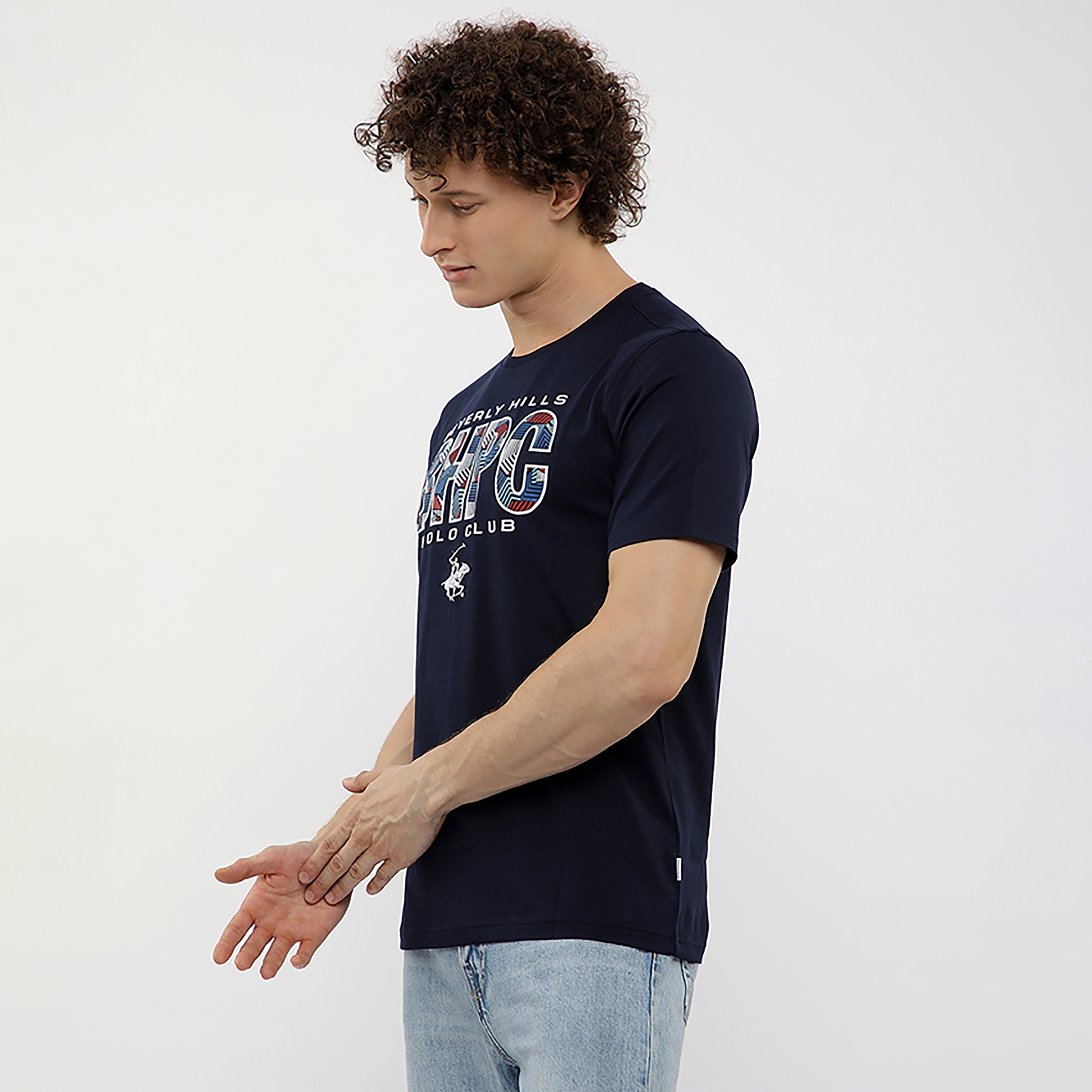تي شيرت رجالي بأكمام قصيرة ورقبة دائرية وطبعة رسومات من بيفرلي هيلز بولو كلوب-men-clothing-tshirtsandpolos-tshirts-image-2