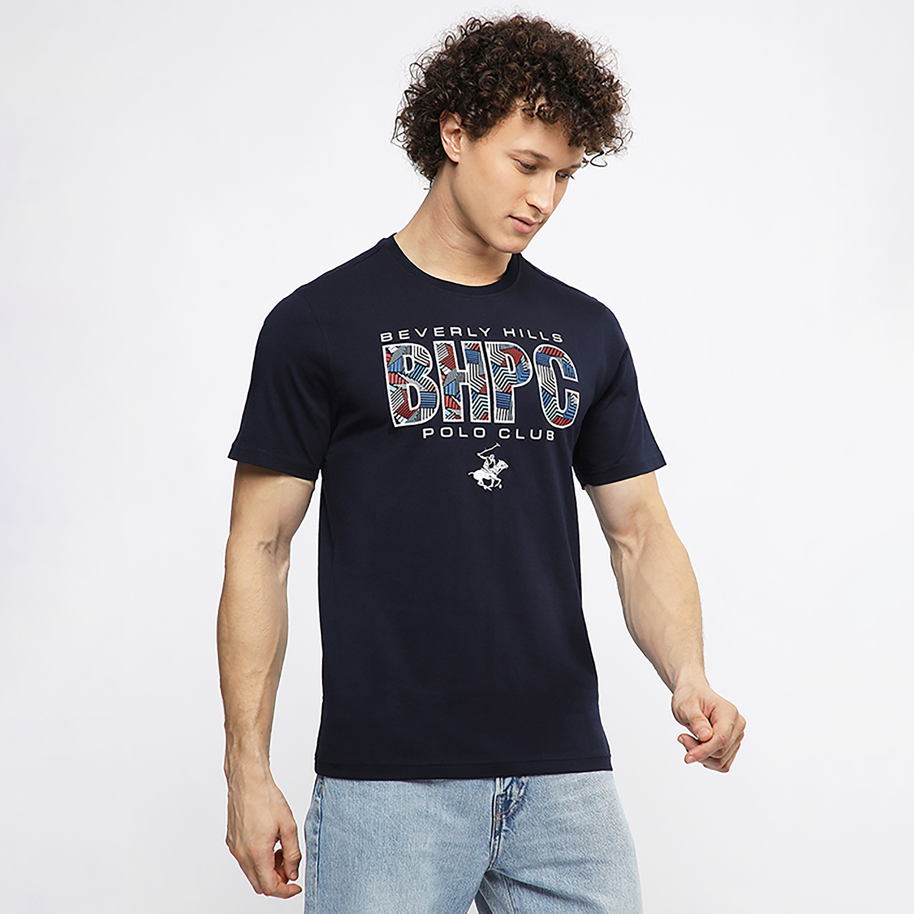 تي شيرت رجالي بأكمام قصيرة ورقبة دائرية وطبعة رسومات من بيفرلي هيلز بولو كلوب-men-clothing-tshirtsandpolos-tshirts-image-3