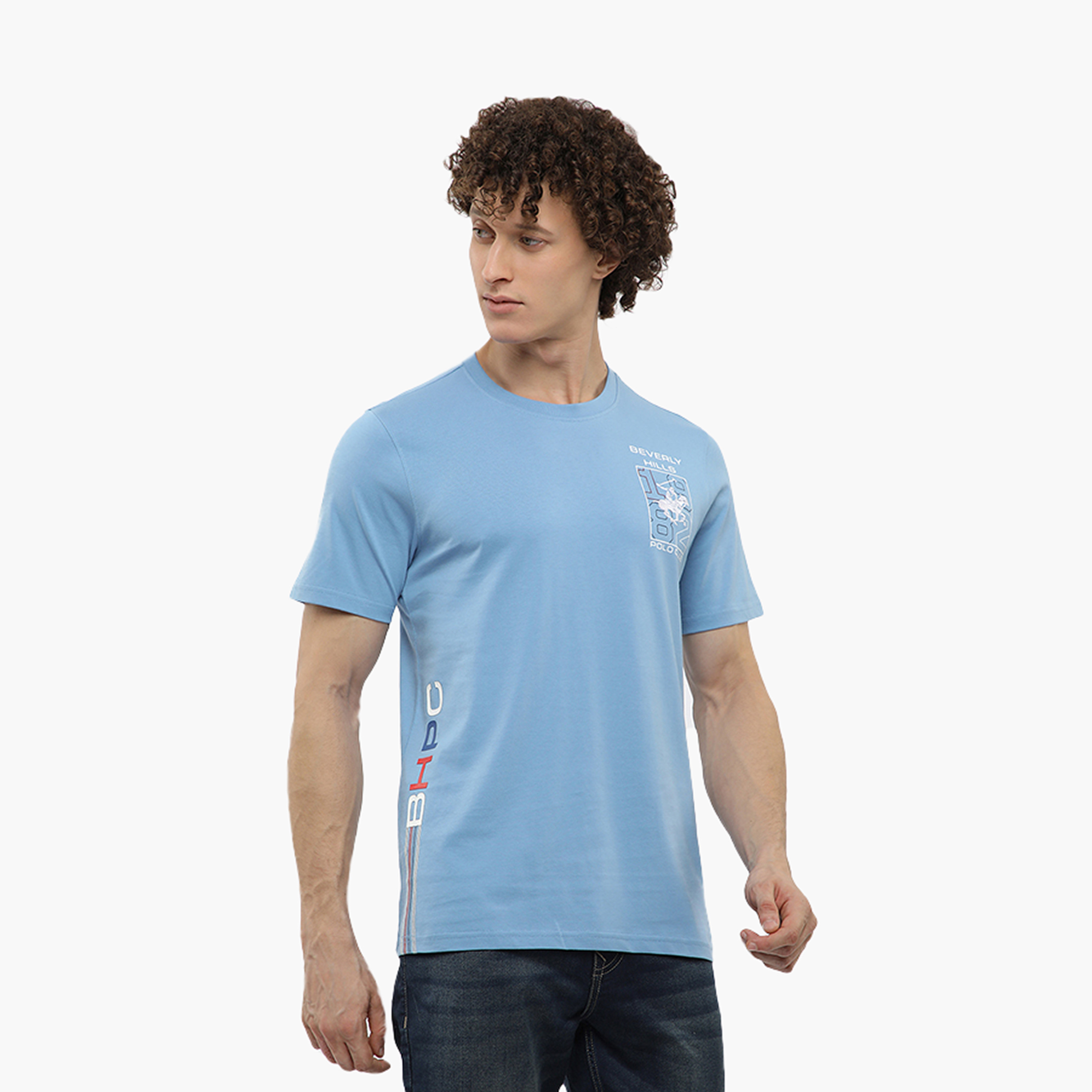 تي شيرت رجالي بأكمام قصيرة وياقة دائرية وشعار من بيفرلي هيلز بولو كلوب-men-clothing-tshirtsandpolos-tshirts-image-11