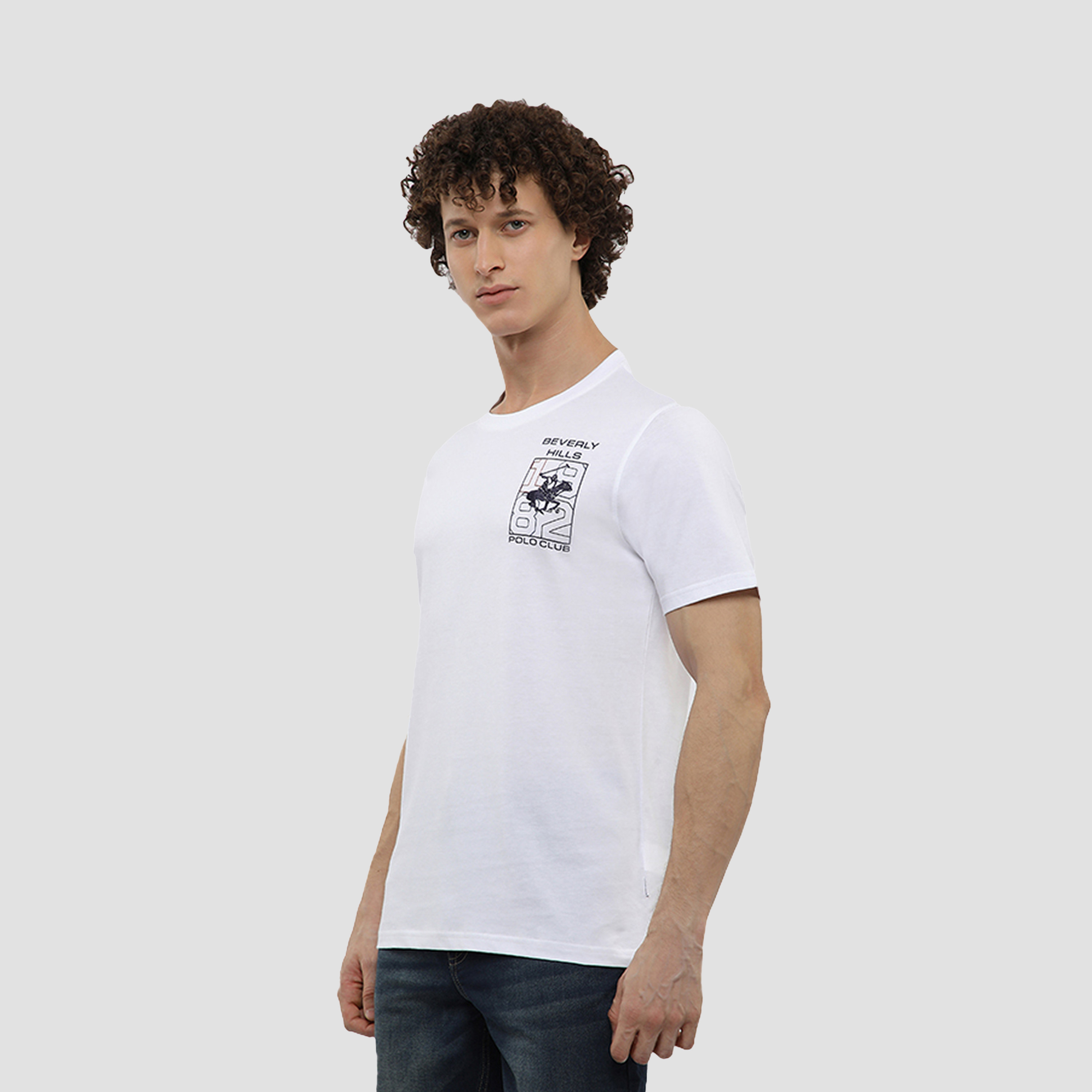 تي شيرت رجالي بأكمام قصيرة وياقة دائرية وشعار من بيفرلي هيلز بولو كلوب-men-clothing-tshirtsandpolos-tshirts-image-2