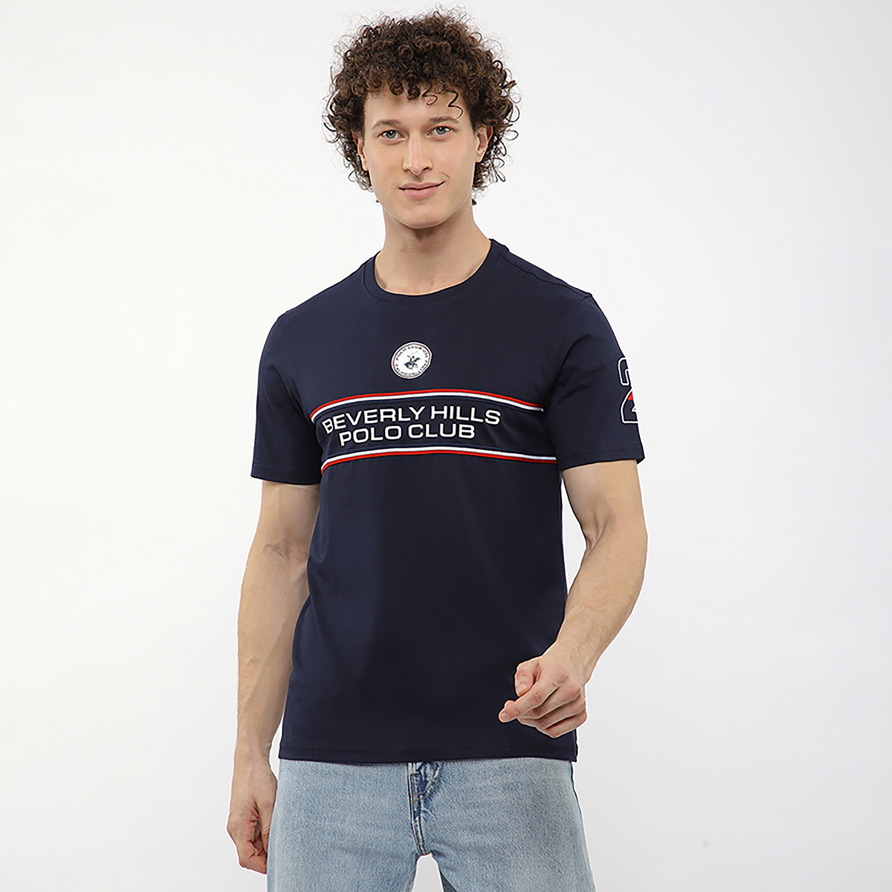 تي شيرت رجالي بياقة دائرية وأكمام قصيرة بطبعة نصية من بيفرلي هيلز بولو كلوب-men-clothing-tshirtsandpolos-tshirts-image-6