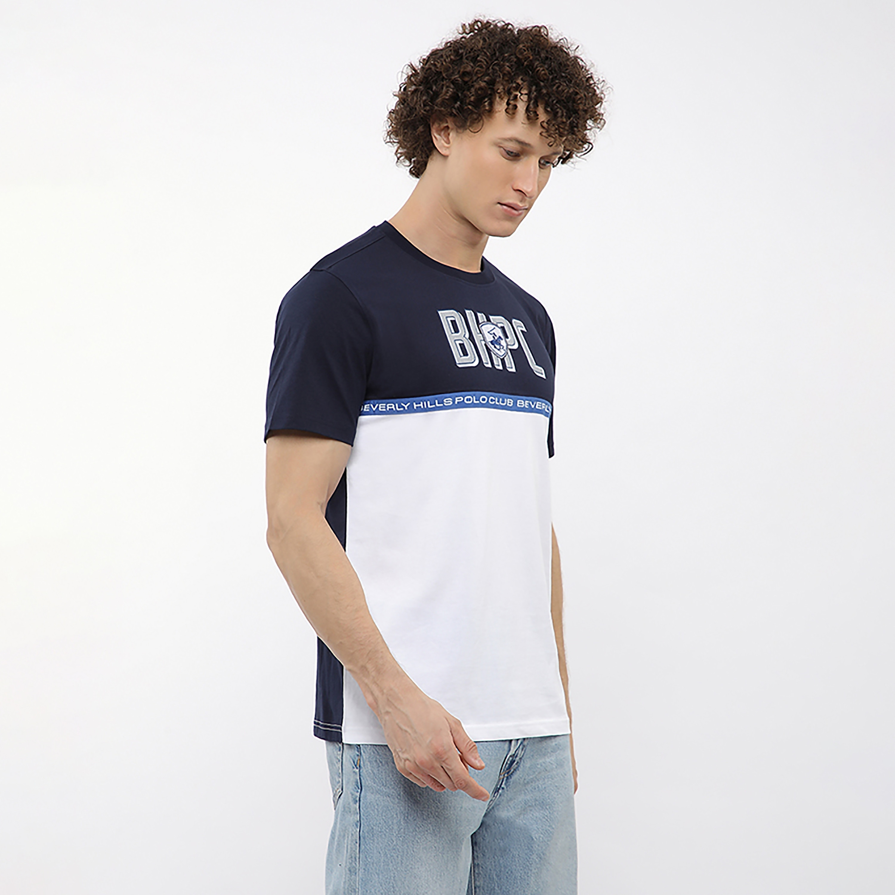 تيشيرت رجالي بأكمام قصيرة ورقبة دائرية ملون من بيفرلي هيلز بولو كلوب-men-clothing-tshirtsandpolos-tshirts-image-8