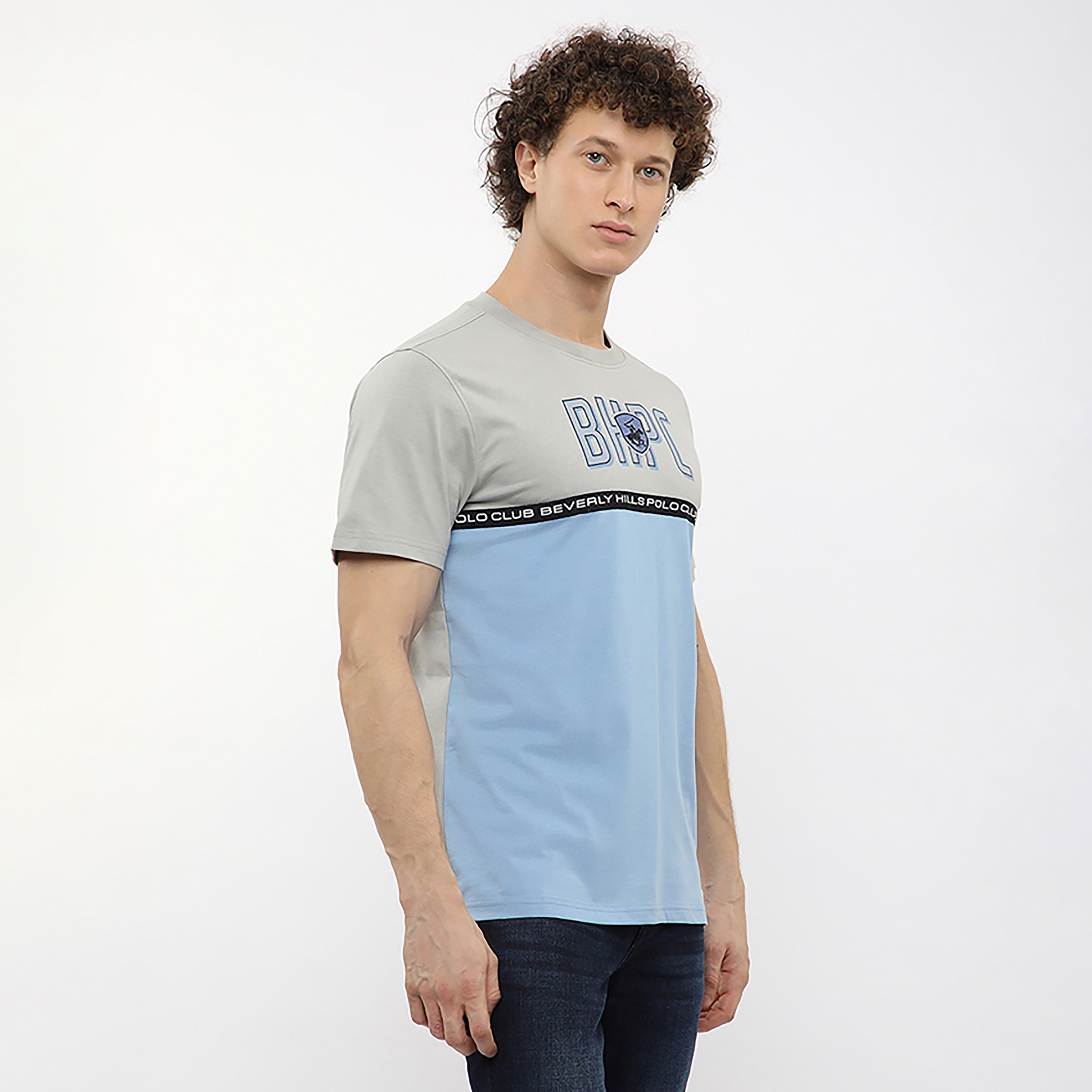 تيشيرت رجالي بأكمام قصيرة ورقبة دائرية ملون من بيفرلي هيلز بولو كلوب-men-clothing-tshirtsandpolos-tshirts-image-3