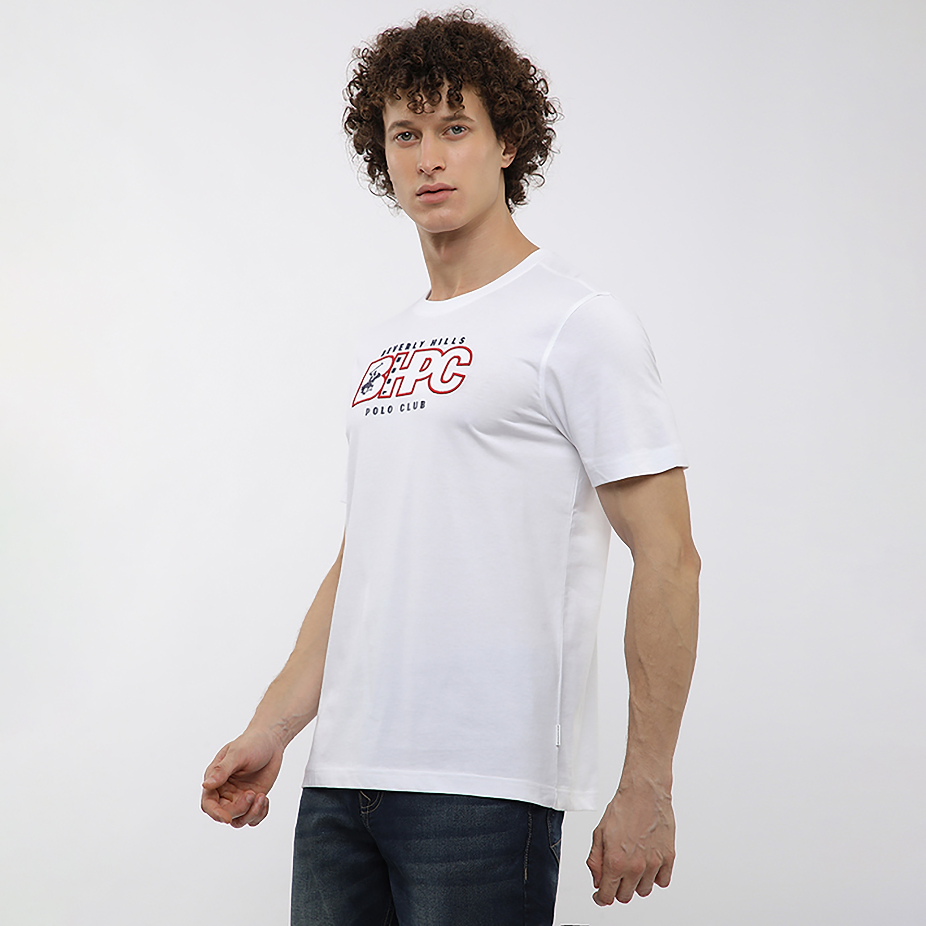 تي شيرت رجالي بياقة دائرية وأكمام قصيرة وشعار مطرز من بيفرلي هيلز بولو كلوب-men-clothing-tshirtsandpolos-tshirts-image-7