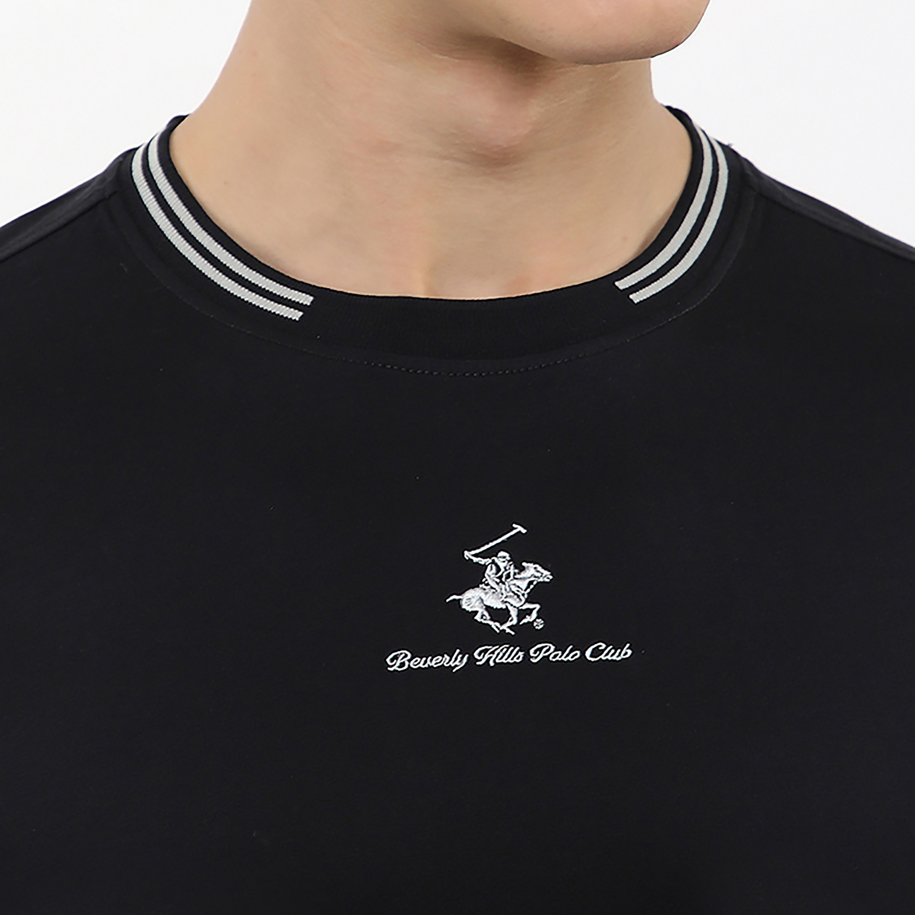 Beverly Hills Polo Club Embroidered Logo Crew Neck Short Sleeves Men's T-Shirt-men-clothing-tshirtsandpolos-tshirts-image-5