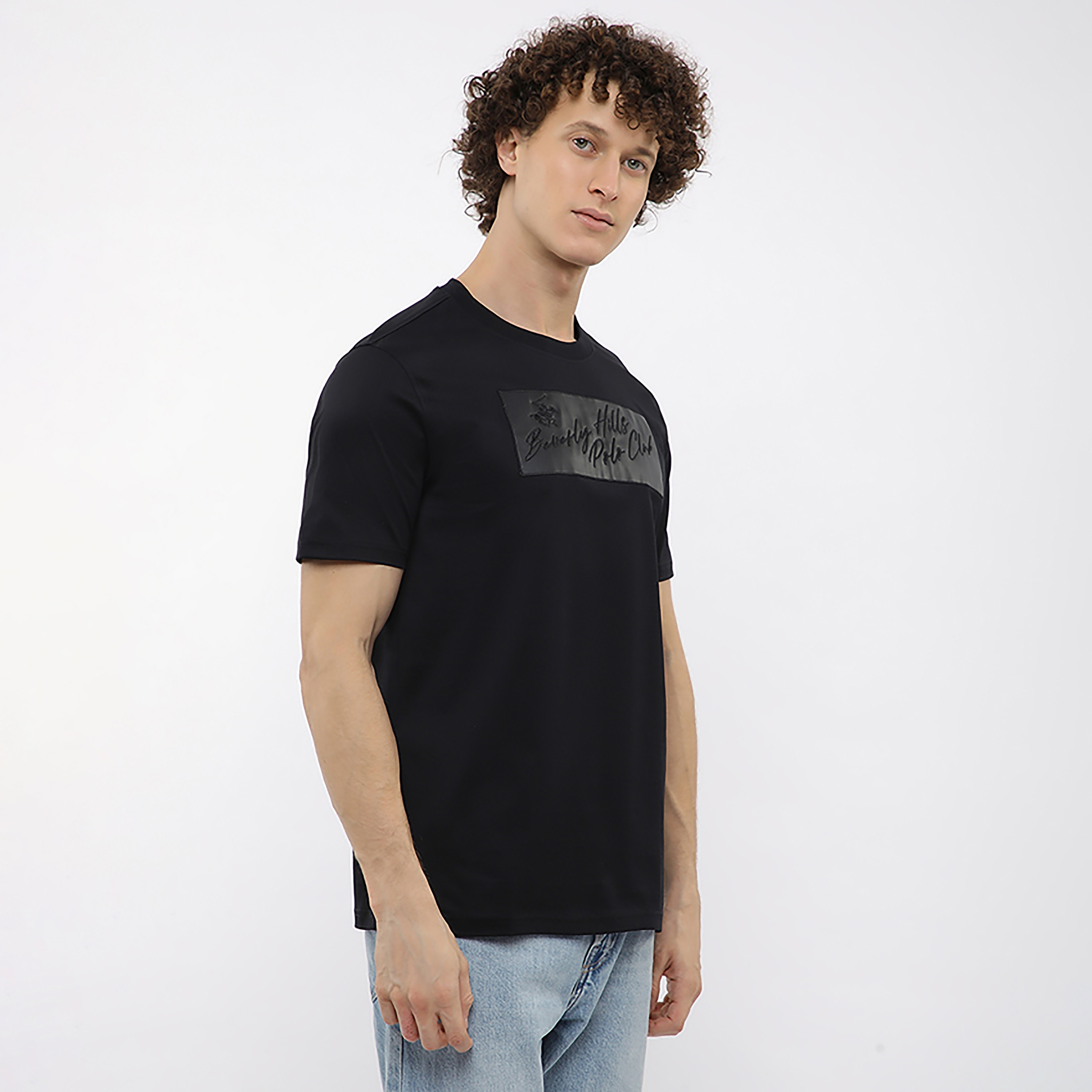Beverly Hills Polo Club Embroidered Logo Crew Neck Short Sleeves Men's T-Shirt-men-clothing-tshirtsandpolos-tshirts-image-3