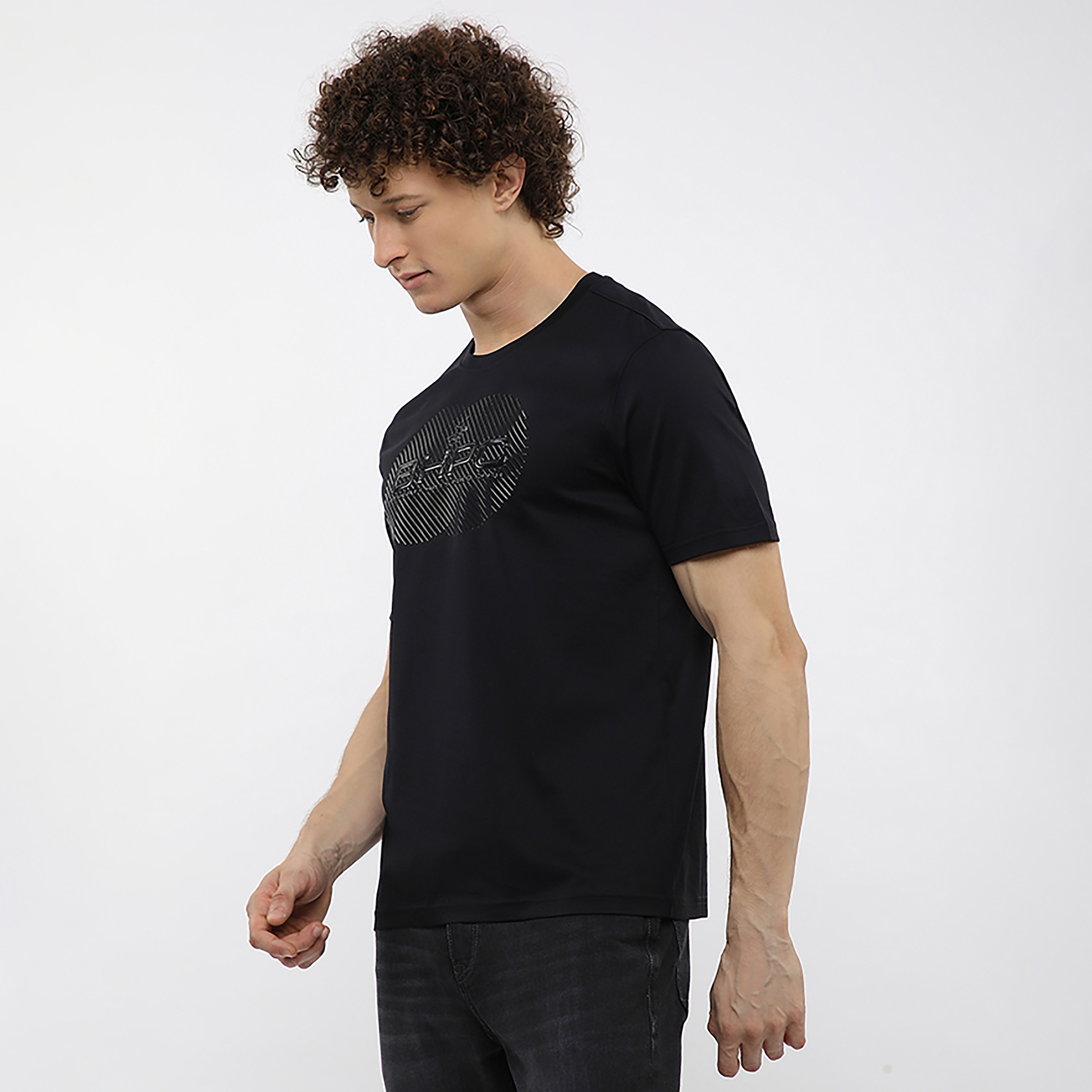 تيشيرت رجالي مطبوع بالشعار بياقة مستديرة وأكمام قصيرة من بيفرلي هيلز بولو كلوب-men-clothing-tshirtsandpolos-tshirts-image-7