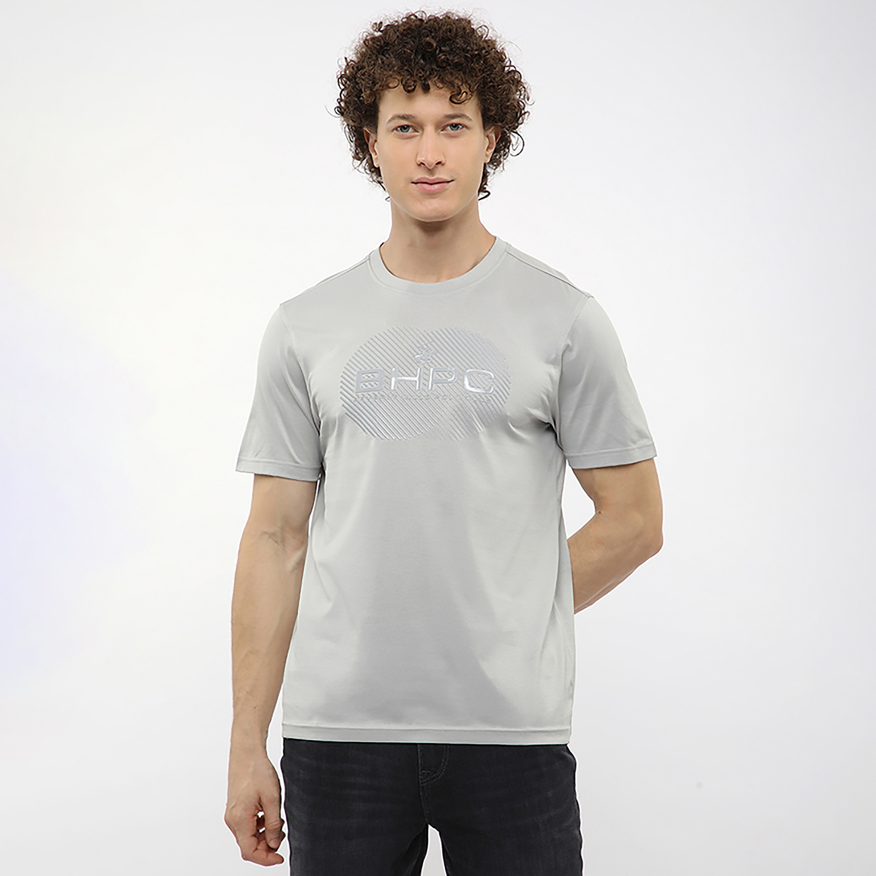 Beverly Hills Polo Club Logo Printed Crew Neck Short Sleeves Men's T-Shirt-men-clothing-tshirtsandpolos-tshirts-image-1