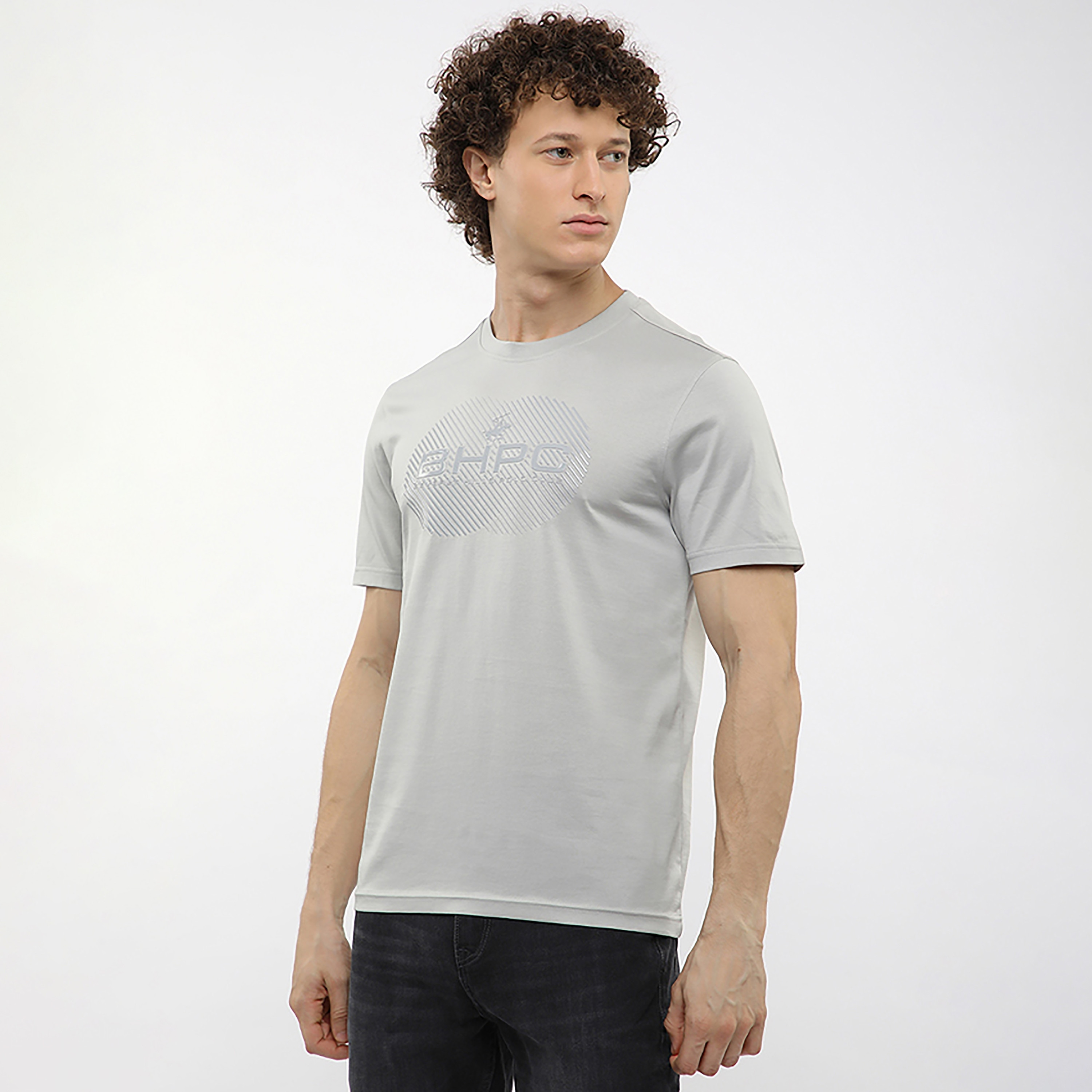 Beverly Hills Polo Club Logo Printed Crew Neck Short Sleeves Men's T-Shirt-men-clothing-tshirtsandpolos-tshirts-image-2