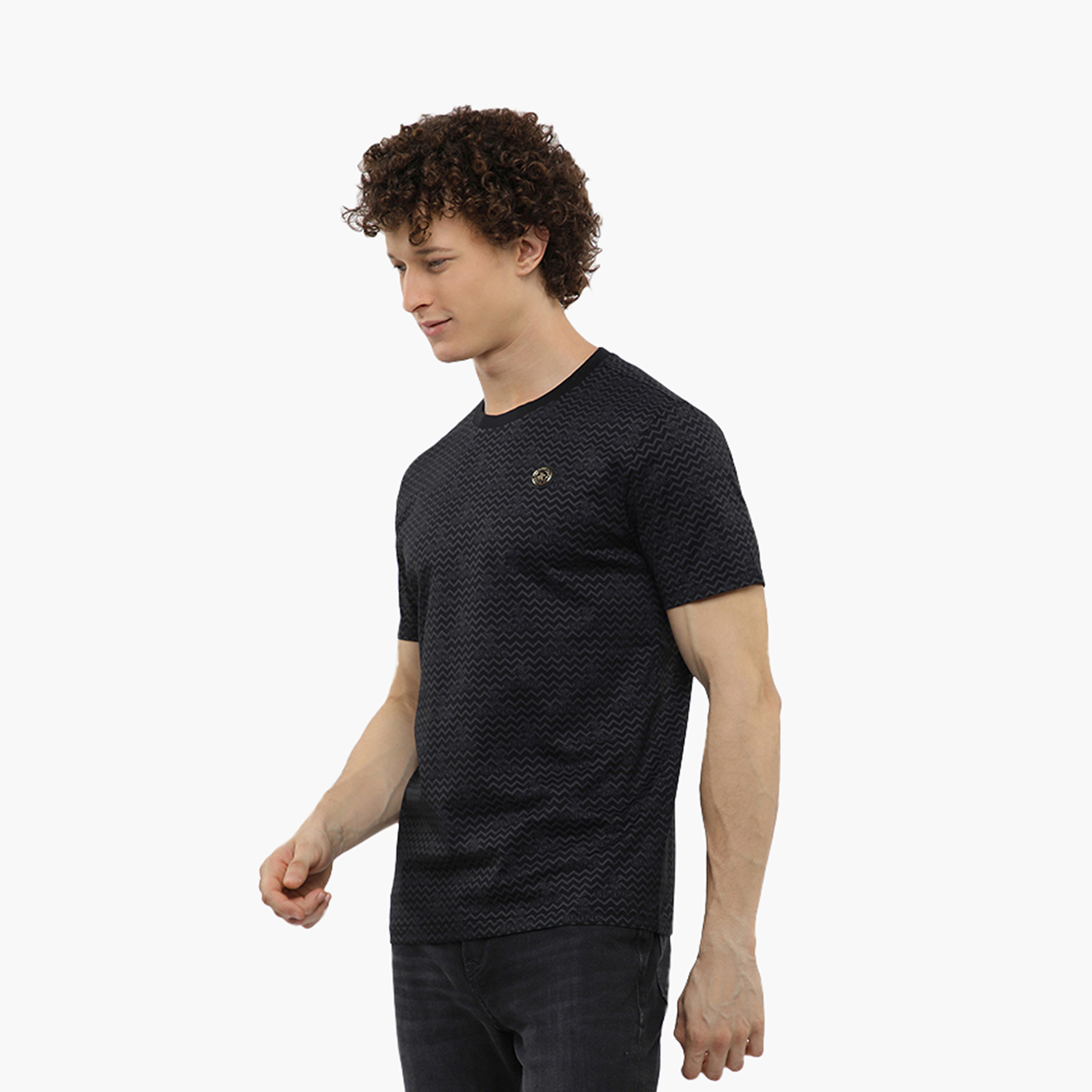 Beverly Hills Polo Club Chevron Stripes Crew Neck Short Sleeves Men's T-Shirt-men-clothing-tshirtsandpolos-tshirts-image-2