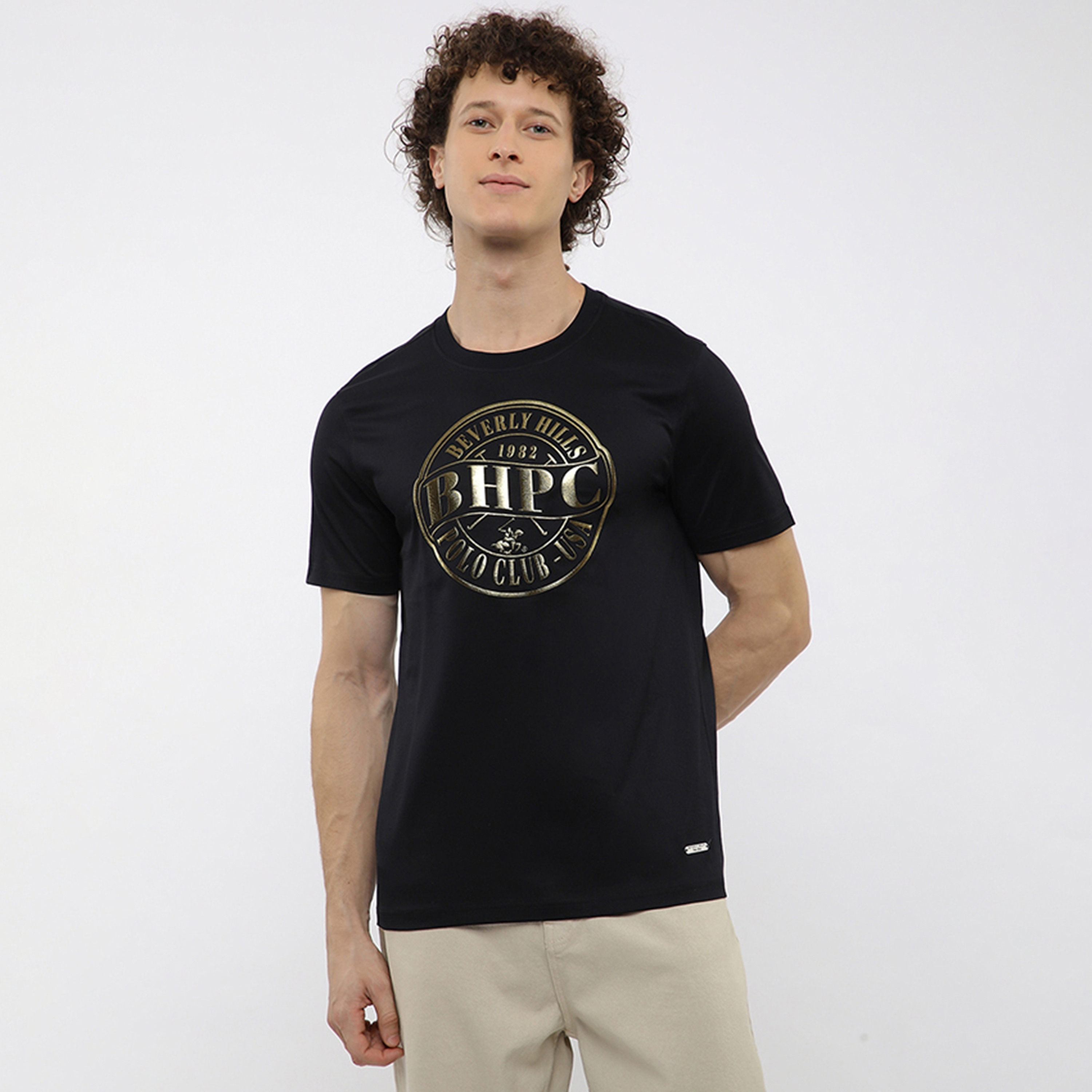 Beverly Hills Polo Club Graphic Print Crew Neck Short Sleeves Men's T-Shirt-men-clothing-tshirtsandpolos-tshirts-image-1