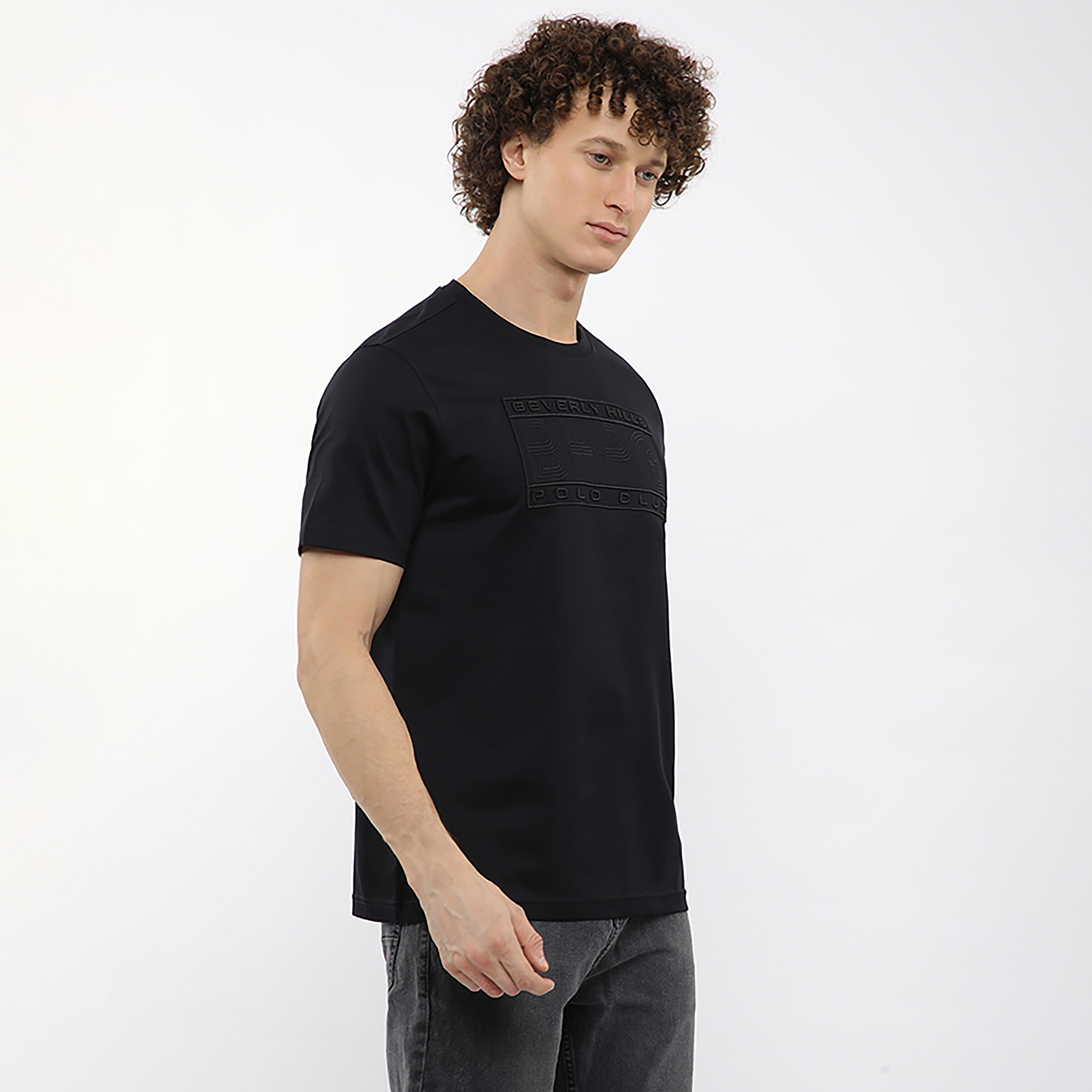 Beverly Hills Polo Club Embroidered Logo Crew Neck Short Sleeves Men's T-Shirt-men-clothing-tshirtsandpolos-tshirts-image-3