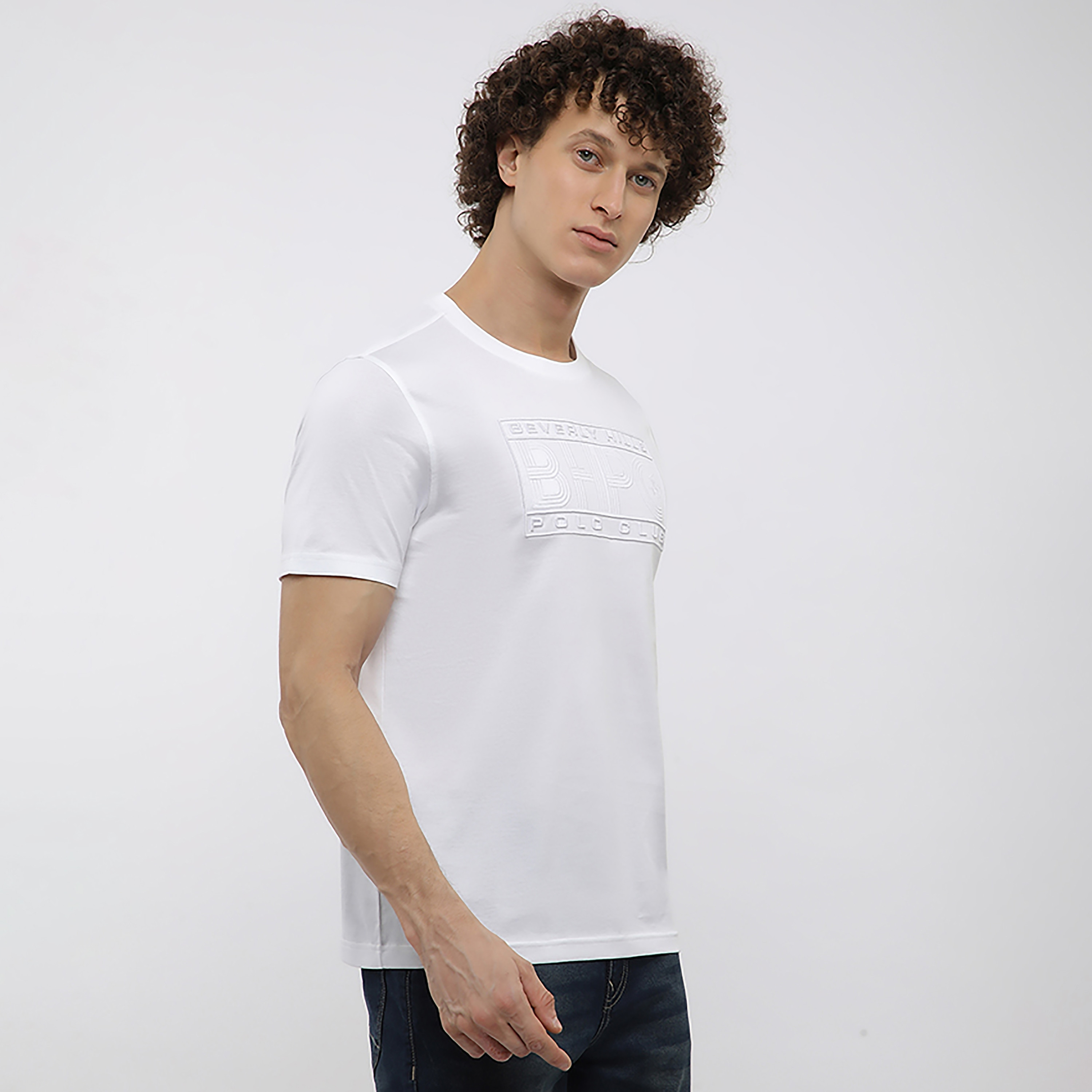 تي شيرت رجالي بياقة دائرية وأكمام قصيرة وشعار مطرز من بيفرلي هيلز بولو كلوب-men-clothing-tshirtsandpolos-tshirts-image-8
