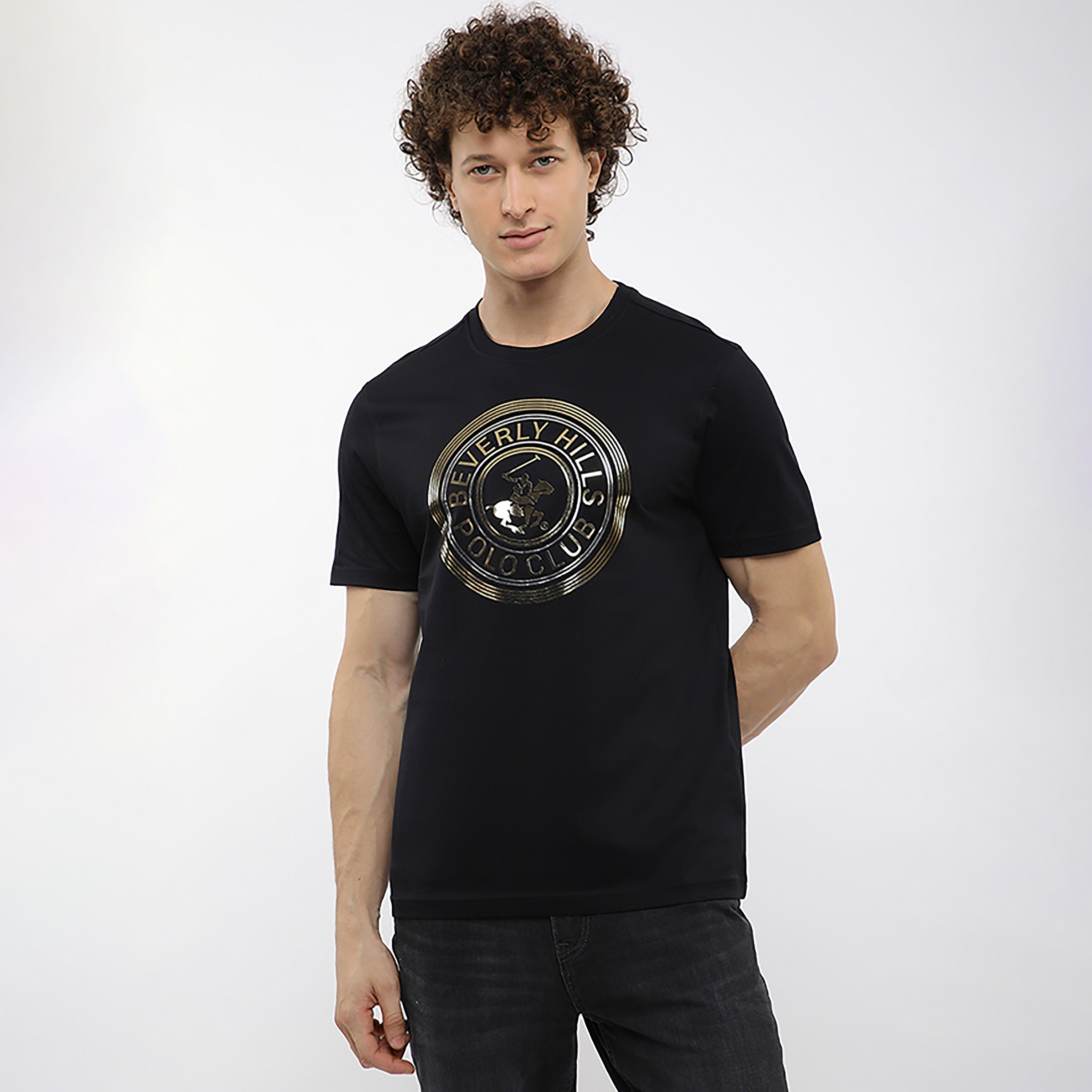 تي شيرت رجالي بأكمام قصيرة ورقبة دائرية وطبعة رسومات من بيفرلي هيلز بولو كلوب-men-clothing-tshirtsandpolos-tshirts-image-1