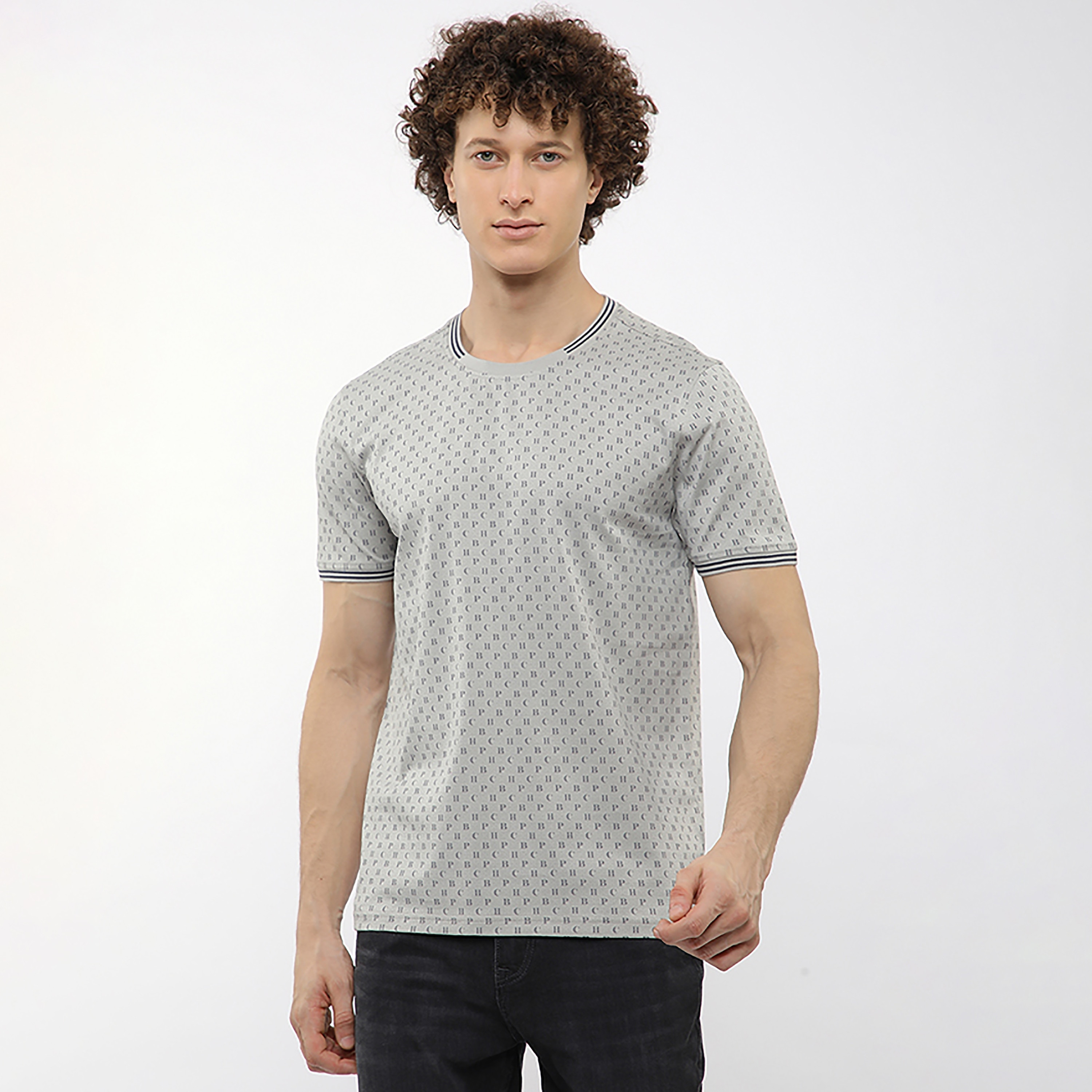 Beverly Hills Polo Club Typographic Print Crew Neck Short Sleeves Men's T-Shirt-men-clothing-tshirtsandpolos-tshirts-image-1
