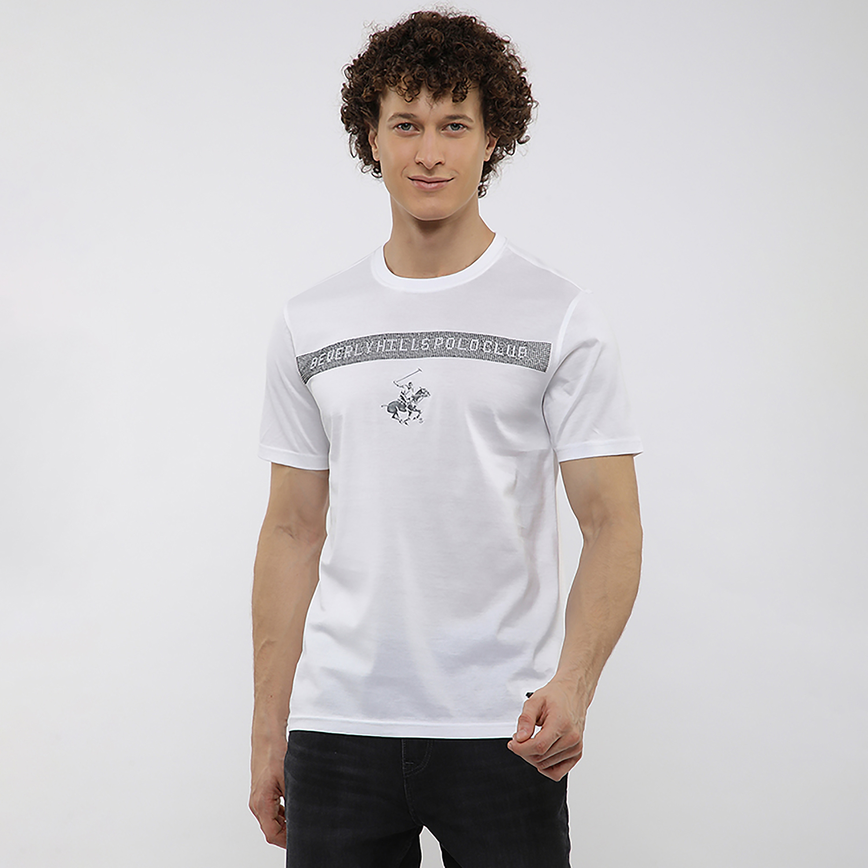 تيشيرت رجالي بشعار مُزيّن بياقة مستديرة وأكمام قصيرة من بيفرلي هيلز بولو كلوب-men-clothing-tshirtsandpolos-tshirts-image-6