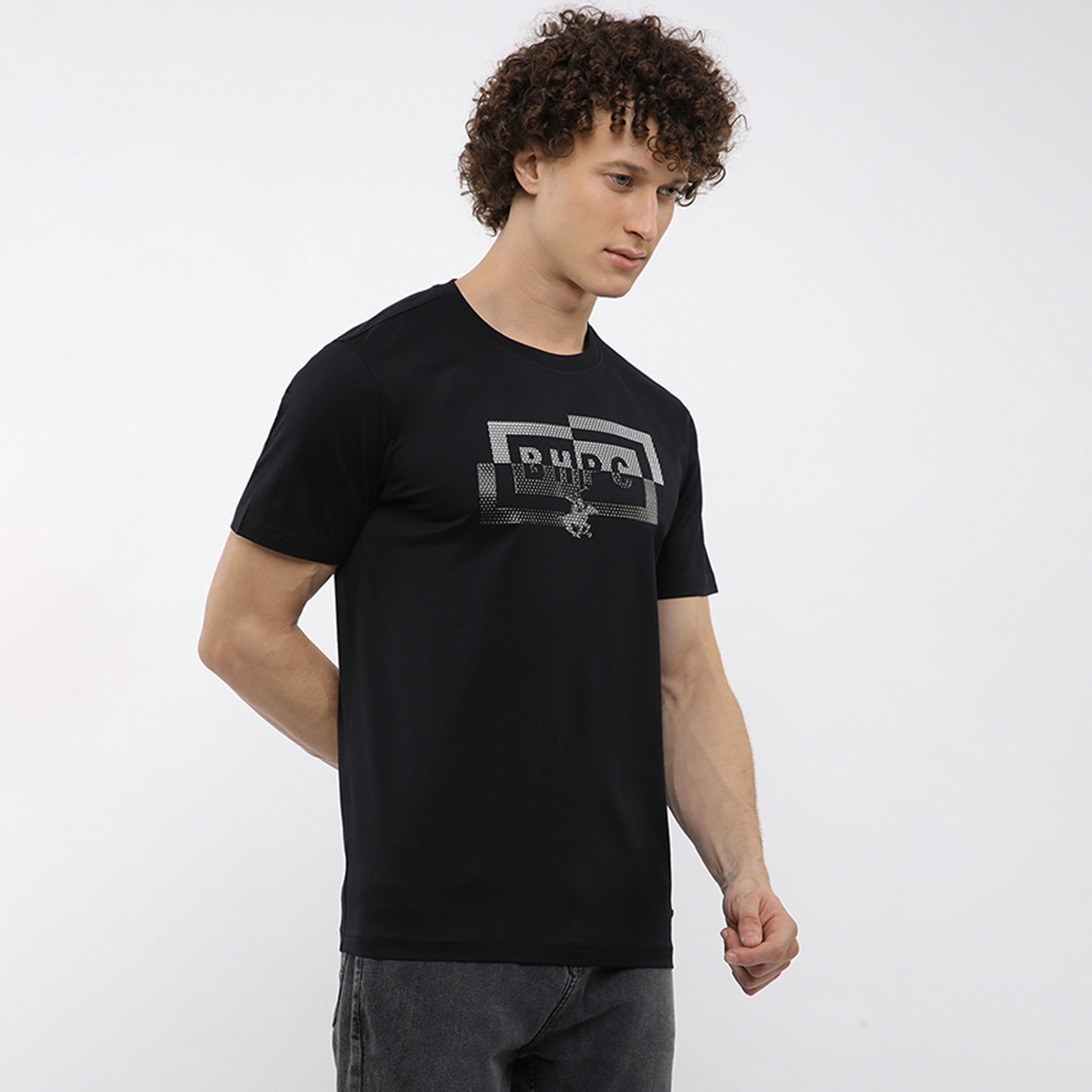 تي شيرت رجالي بأكمام قصيرة ورقبة دائرية وطبعة رسومات من بيفرلي هيلز بولو كلوب-men-clothing-tshirtsandpolos-tshirts-image-3