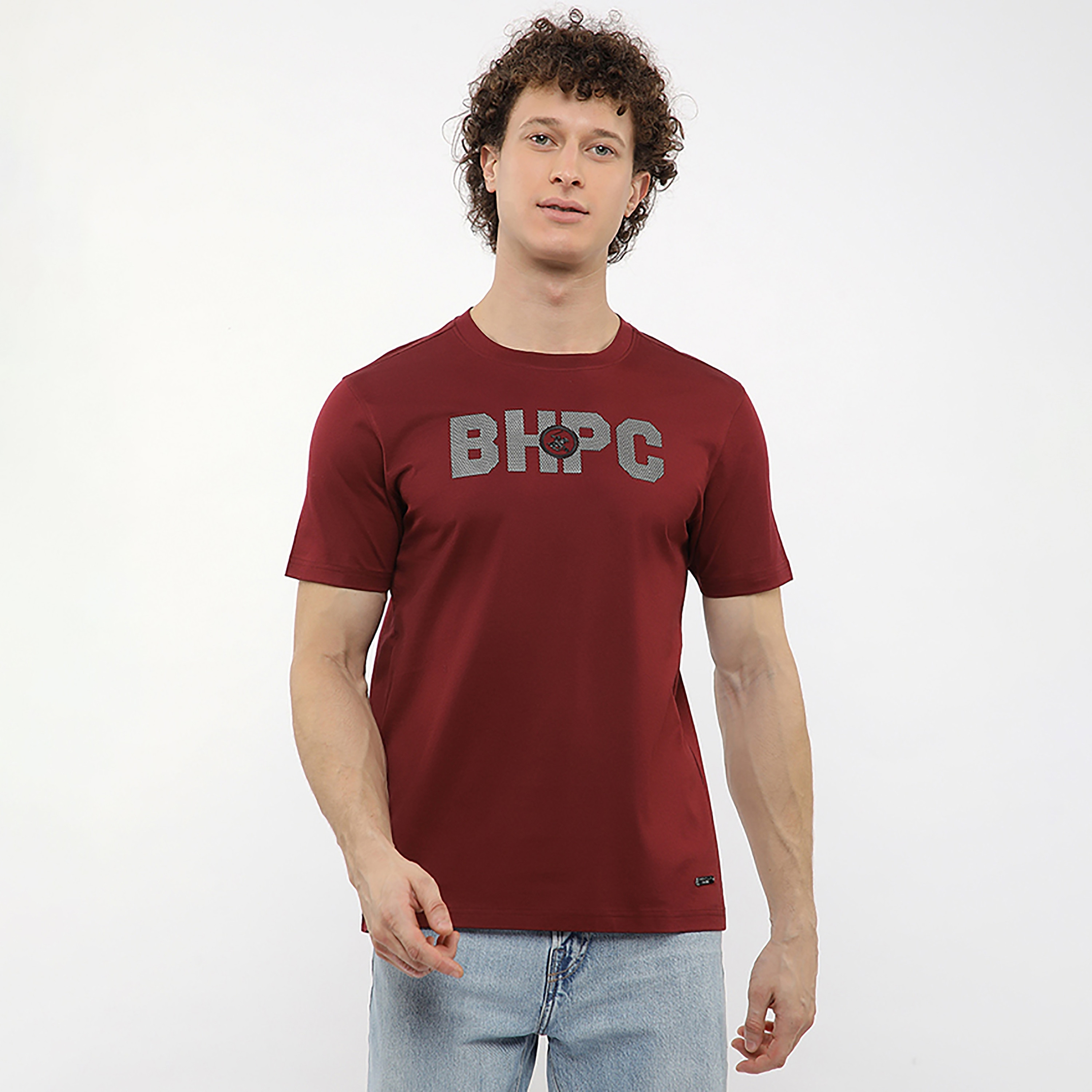 تيشيرت رجالي بشعار جرافيك بياقة مستديرة وأكمام قصيرة من بيفرلي هيلز بولو كلوب-men-clothing-tshirtsandpolos-tshirts-image-6