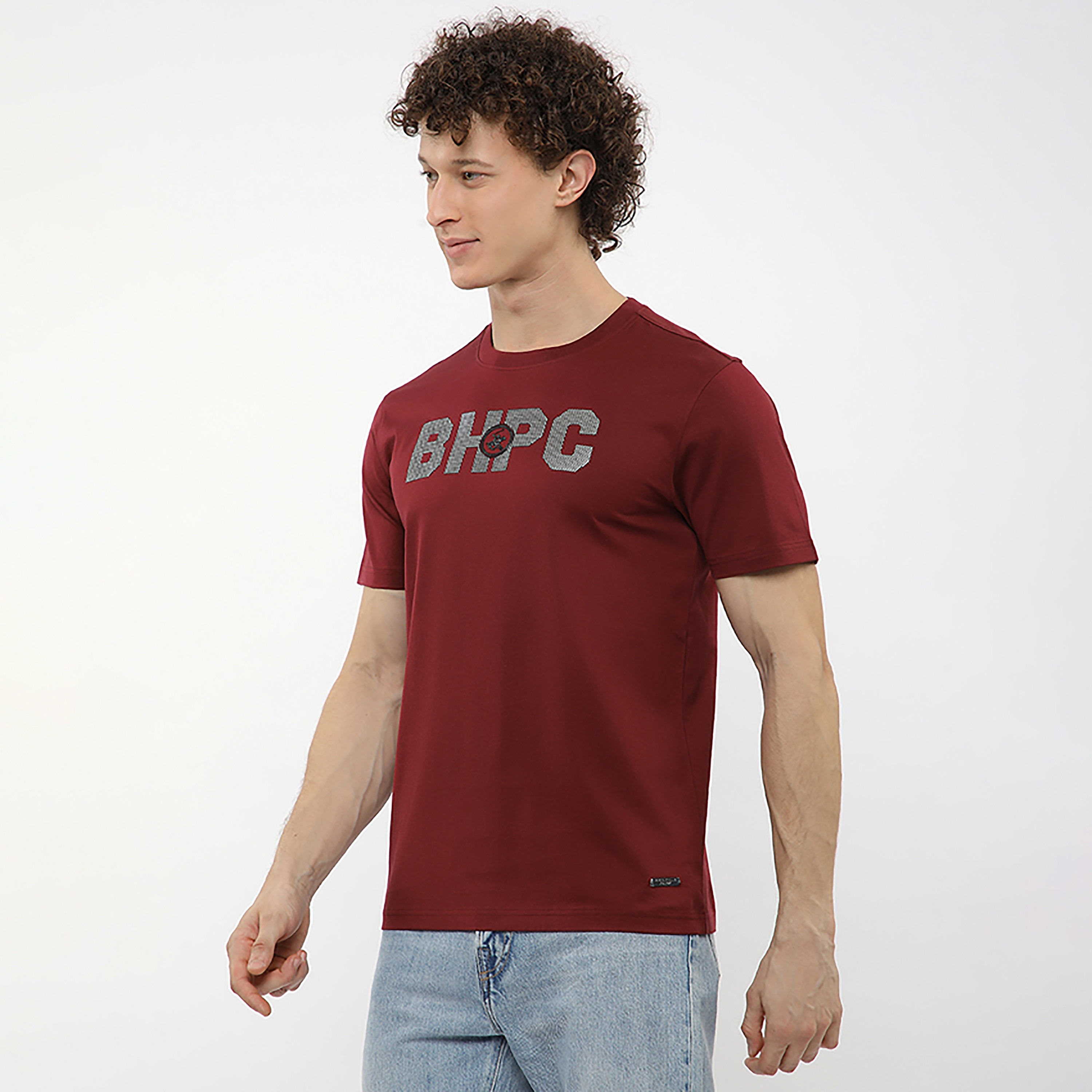 تيشيرت رجالي بشعار جرافيك بياقة مستديرة وأكمام قصيرة من بيفرلي هيلز بولو كلوب-men-clothing-tshirtsandpolos-tshirts-image-7